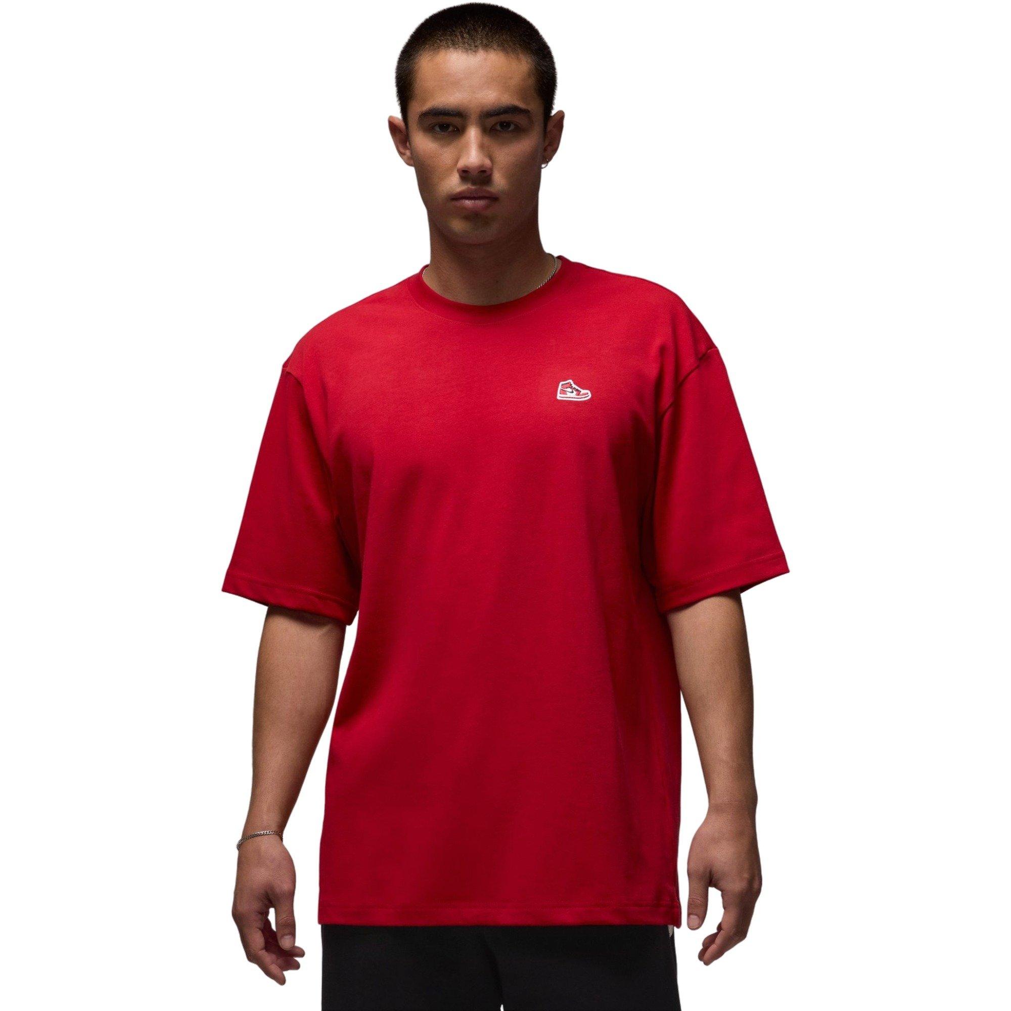 Jordan Men's Brand Sneaker Patch Tee - RED Thumbnail View 1