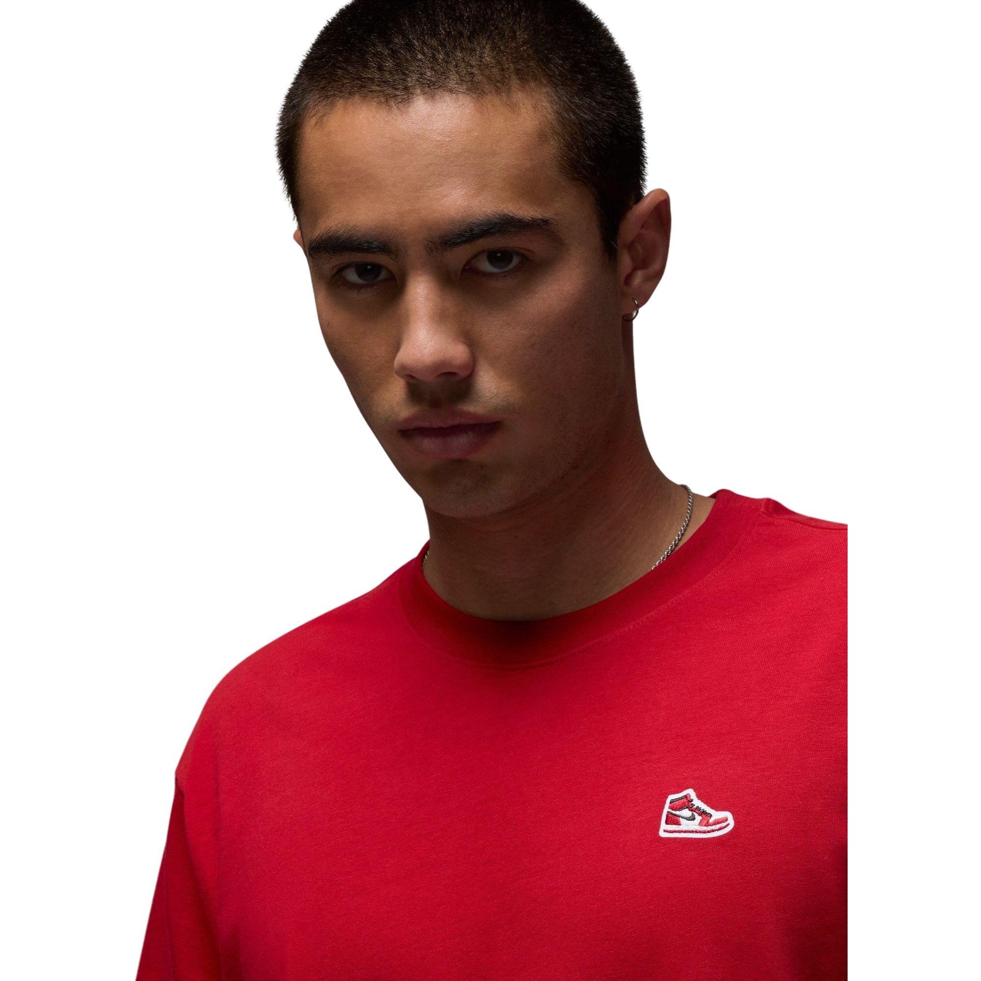 Jordan Men's Brand Sneaker Patch Tee - RED Thumbnail View 3