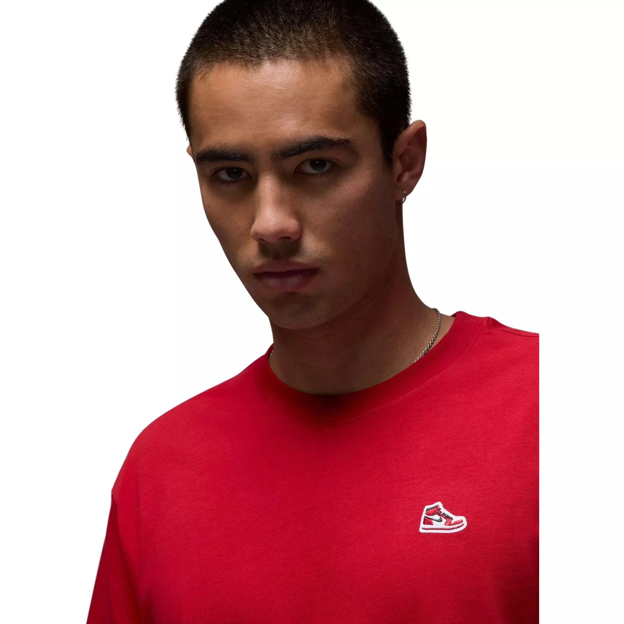 Jordan Men's Brand Sneaker Patch Tee - RED
