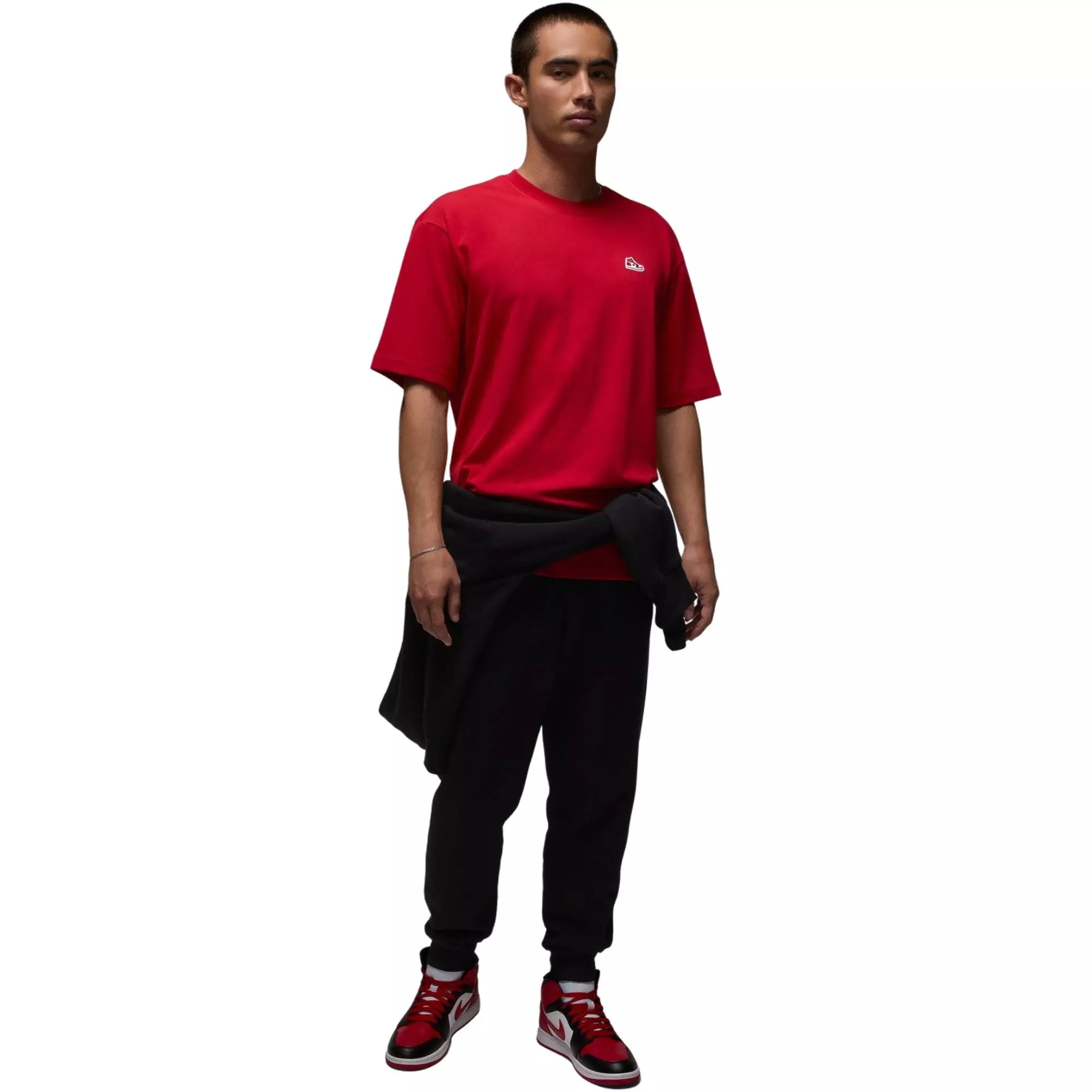 Jordan Men's Brand Sneaker Patch Tee - RED