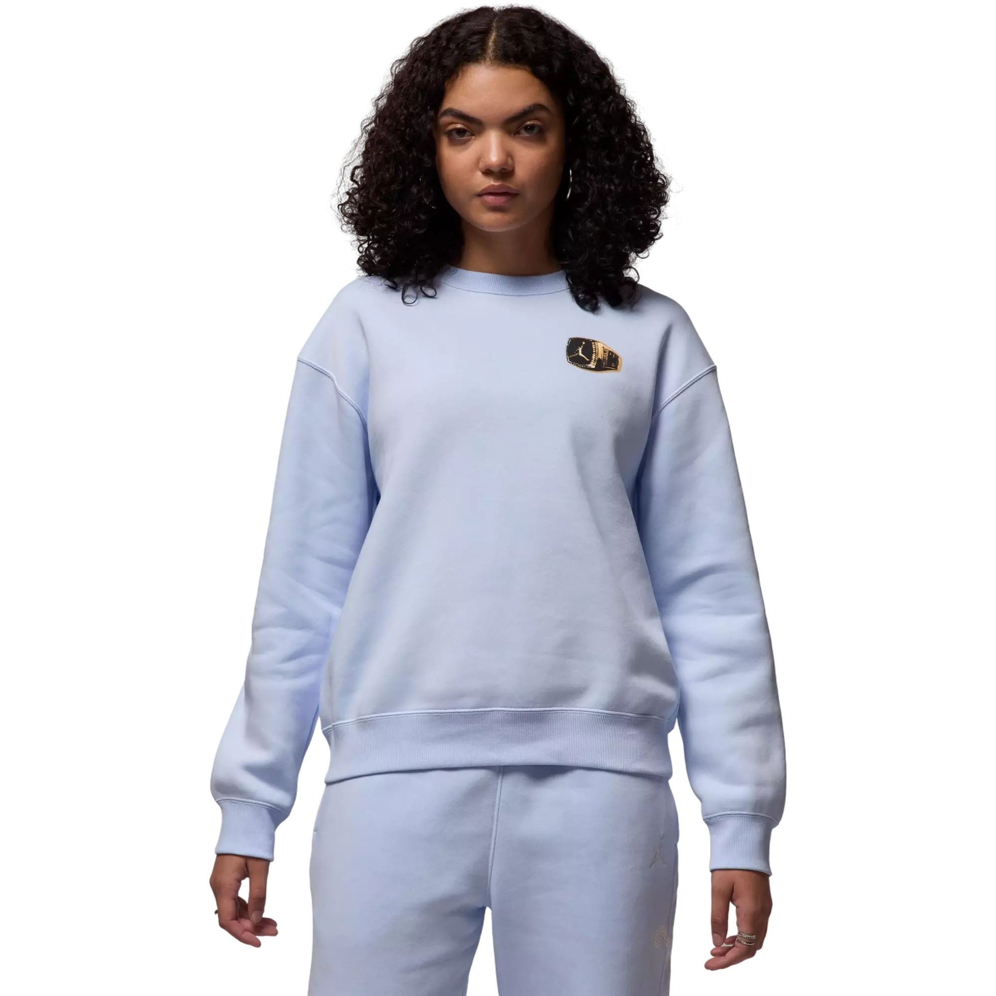 Jordan Women's Brooklyn Fleece Crewneck Sweatshirt - Blue - BLUE