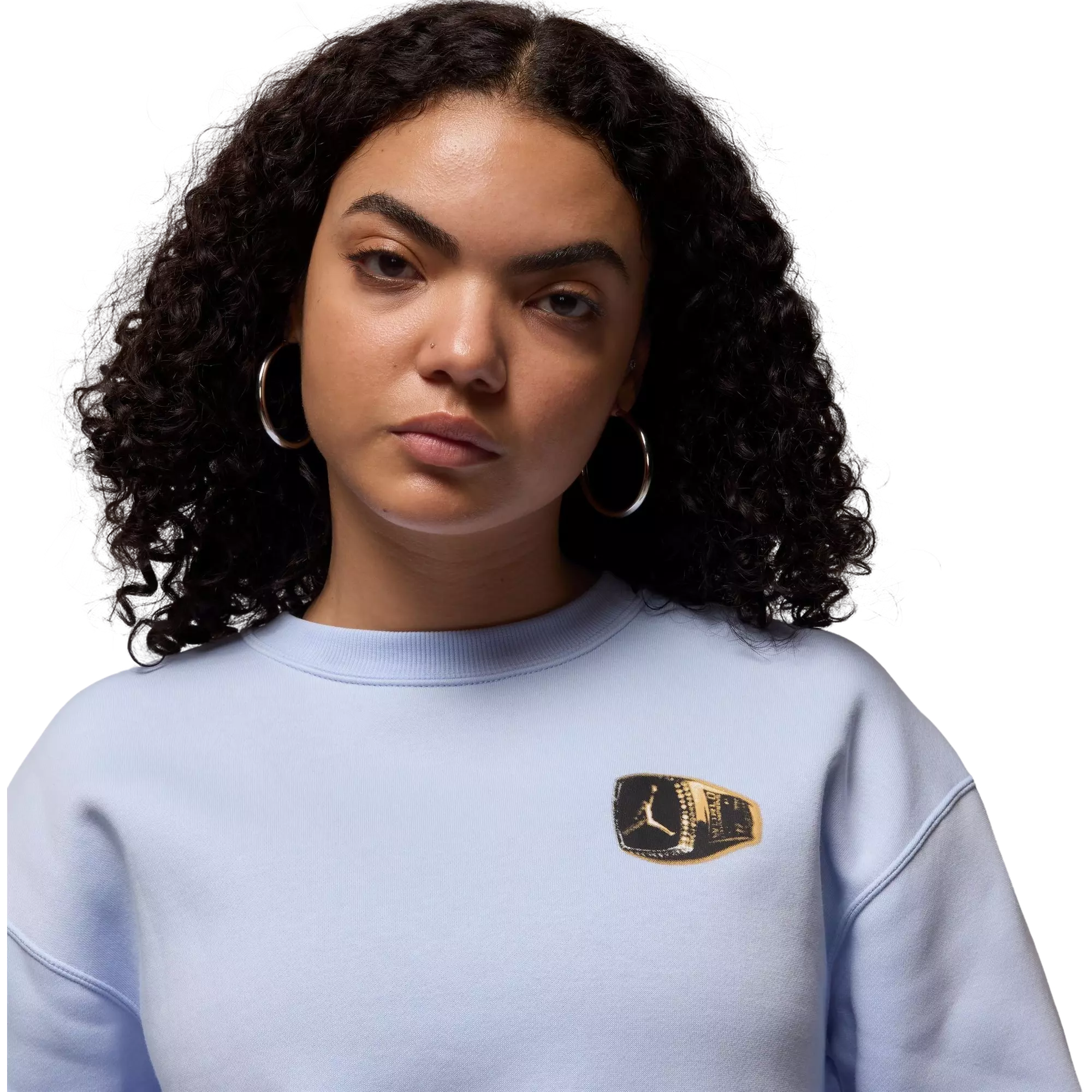 Jordan Women's Brooklyn Fleece Crewneck Sweatshirt - Blue - BLUE