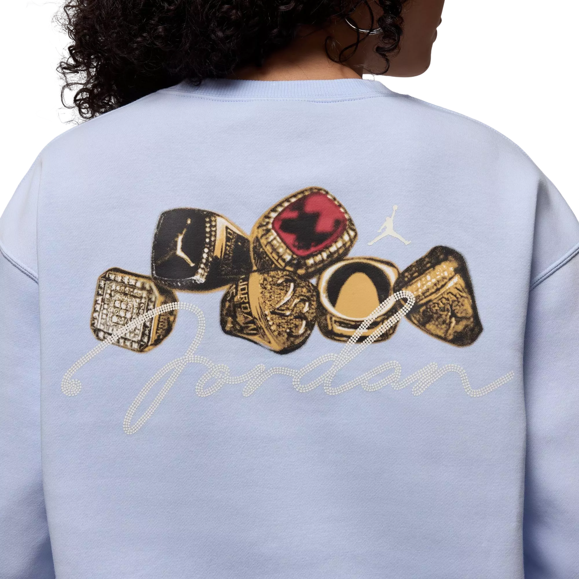 Jordan Women's Brooklyn Fleece Crewneck Sweatshirt - Blue - BLUE