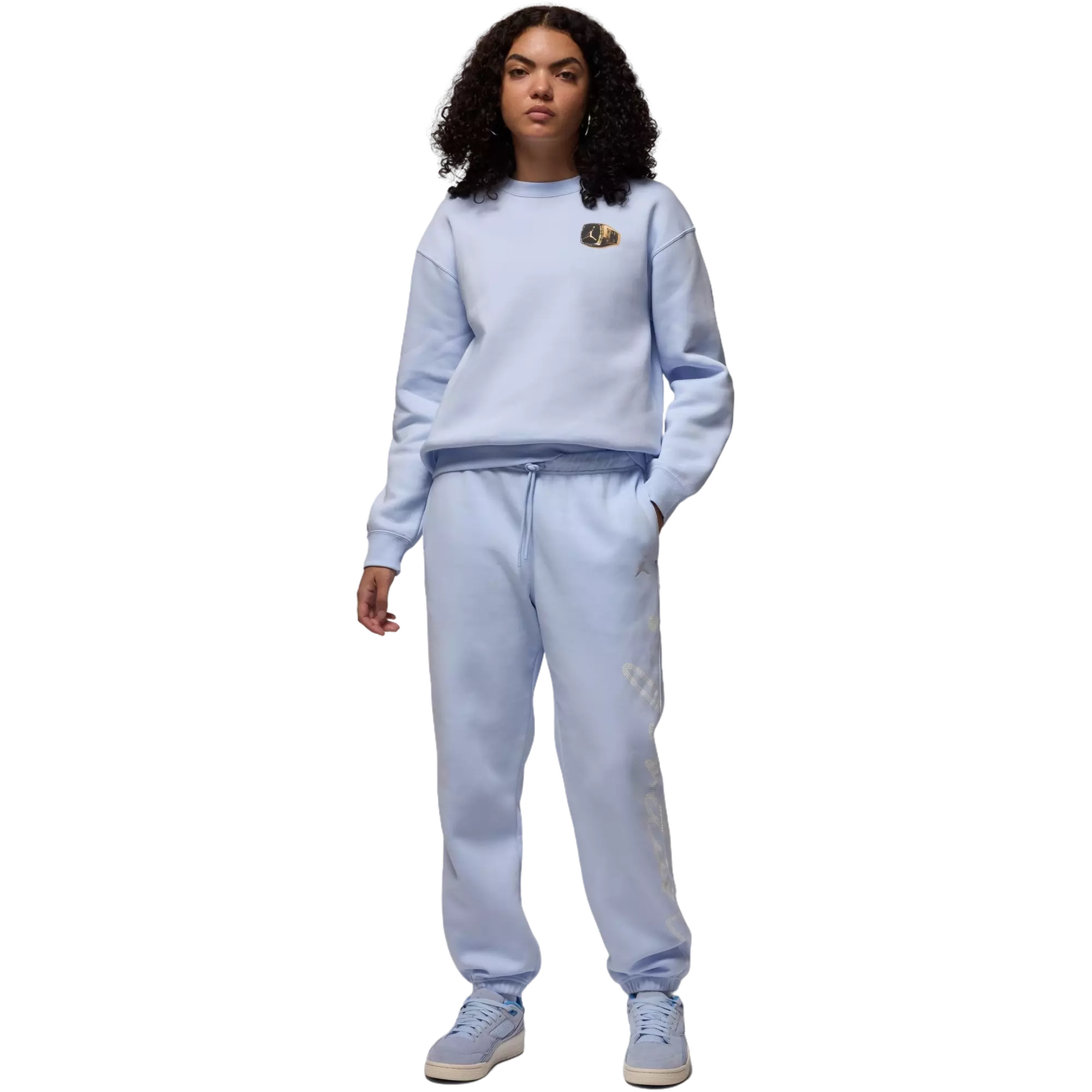 Jordan Women's Brooklyn Fleece Crewneck Sweatshirt - BLUE