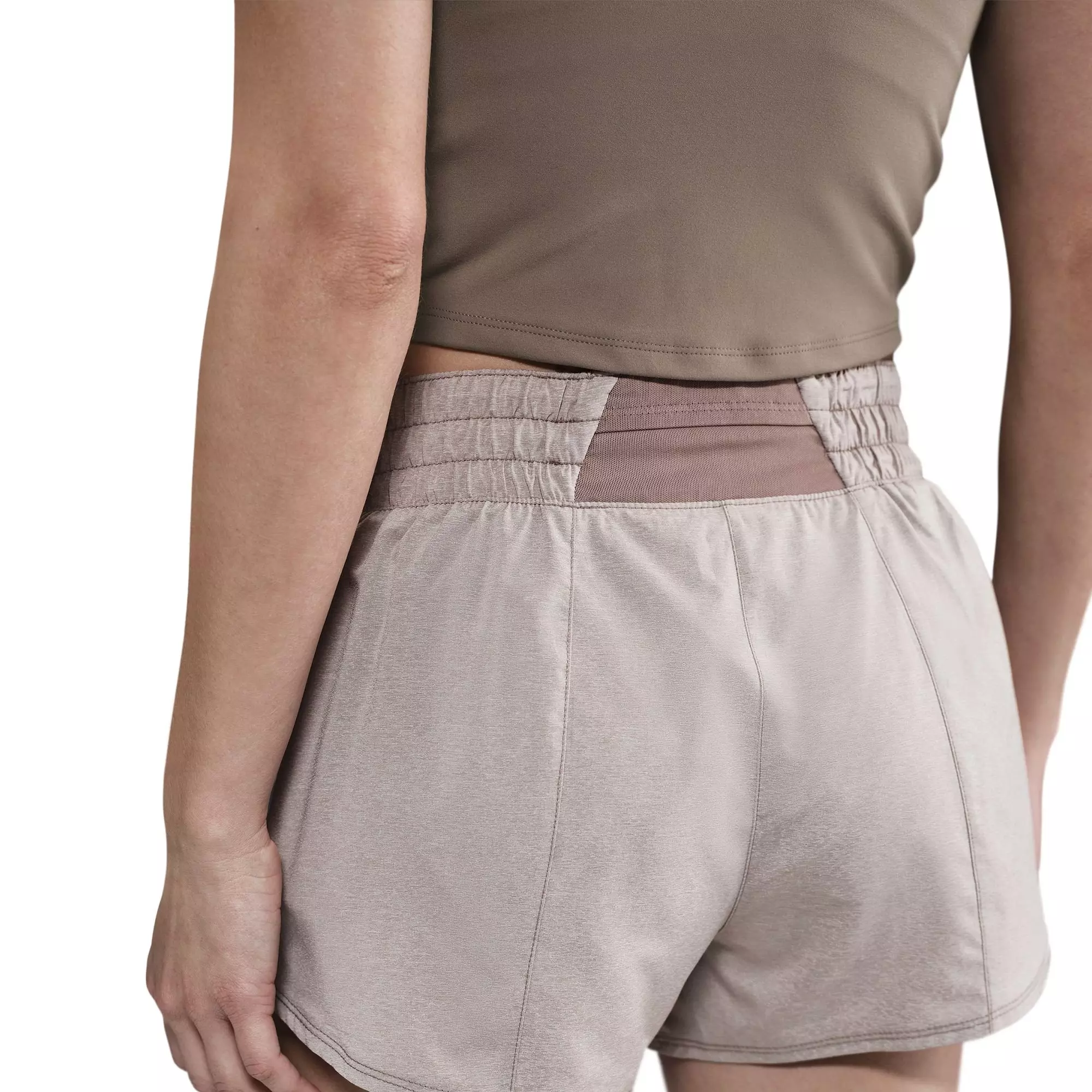 Nike Women's One Dri-FIT Mid-Rise 3" Brief-Lined Shorts - BROWN