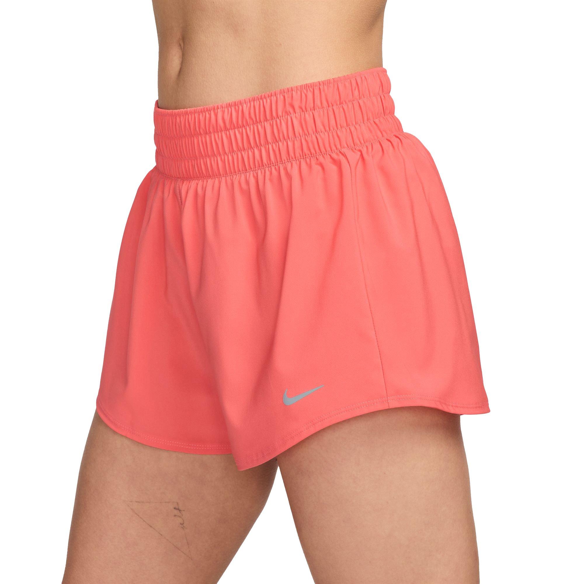 Nike Women's One Dri-FIT Mid-Rise 3" Shorts - PEACH Thumbnail View 3