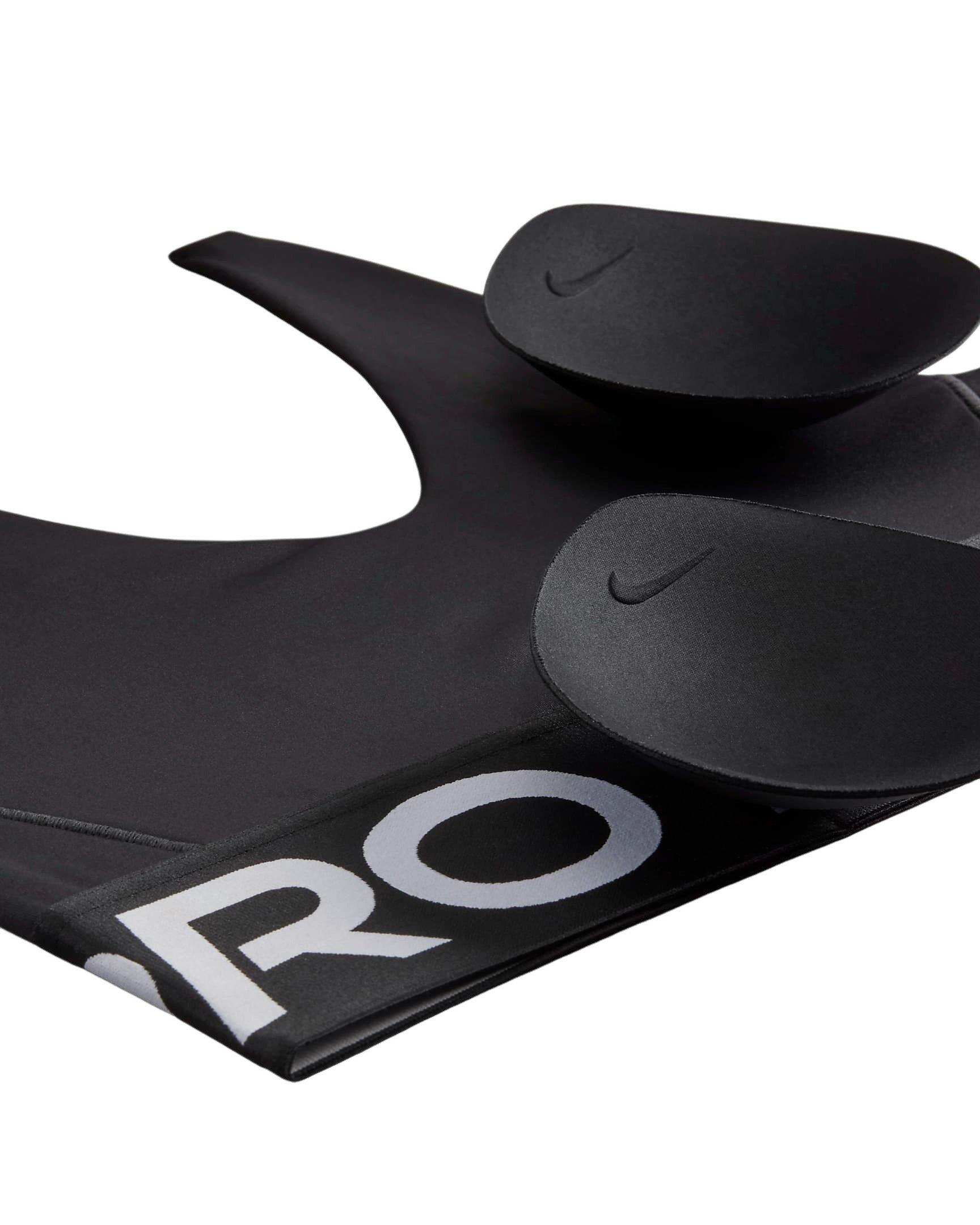 Nike Women's Pro Indy Plunge SP25 Med-Support Padded Sports Bra - Black - BLACK Thumbnail View 8