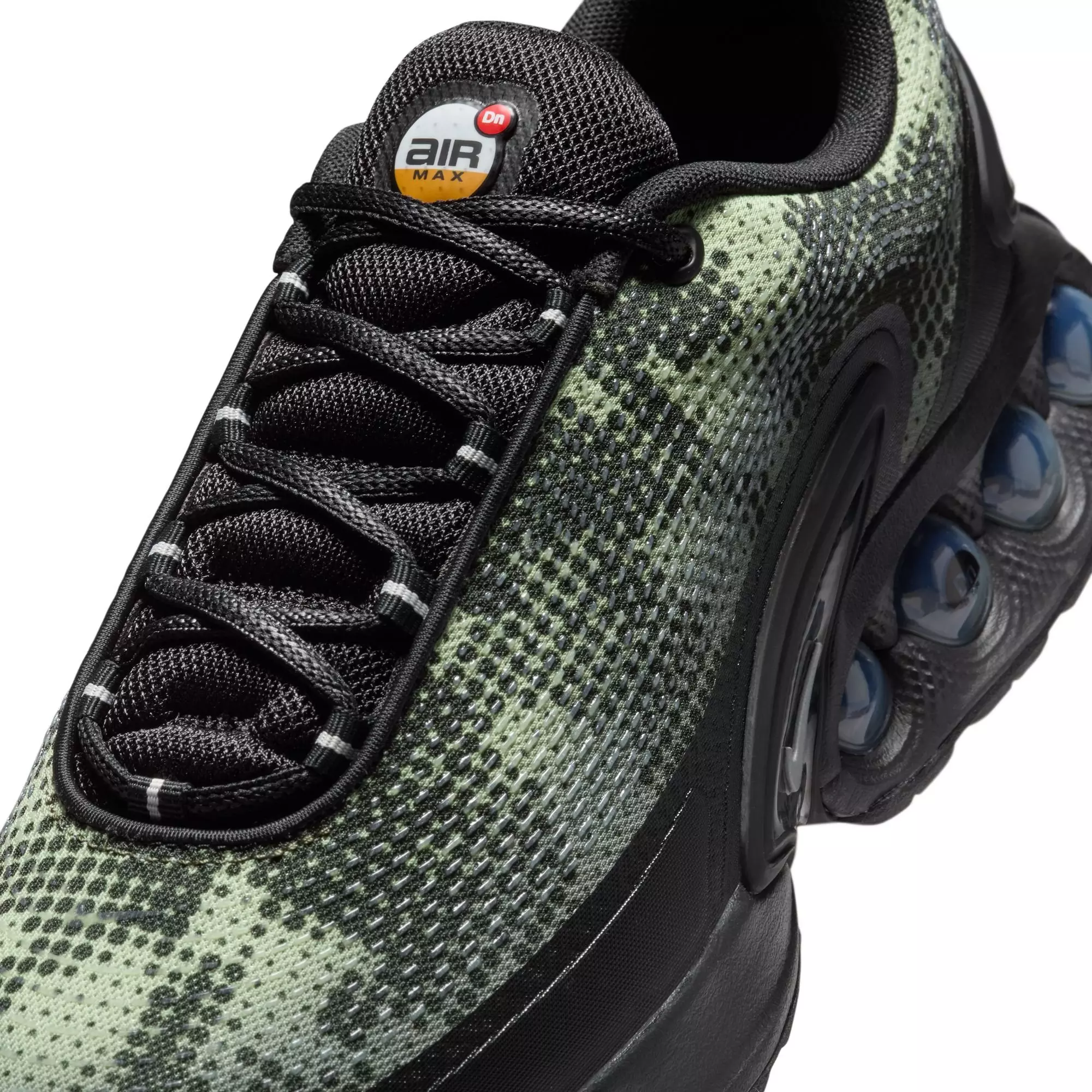 Nike Air Max Dn "Black/Metallic Silver/Olive Aura" Men's Shoe - BLACK/SILVER