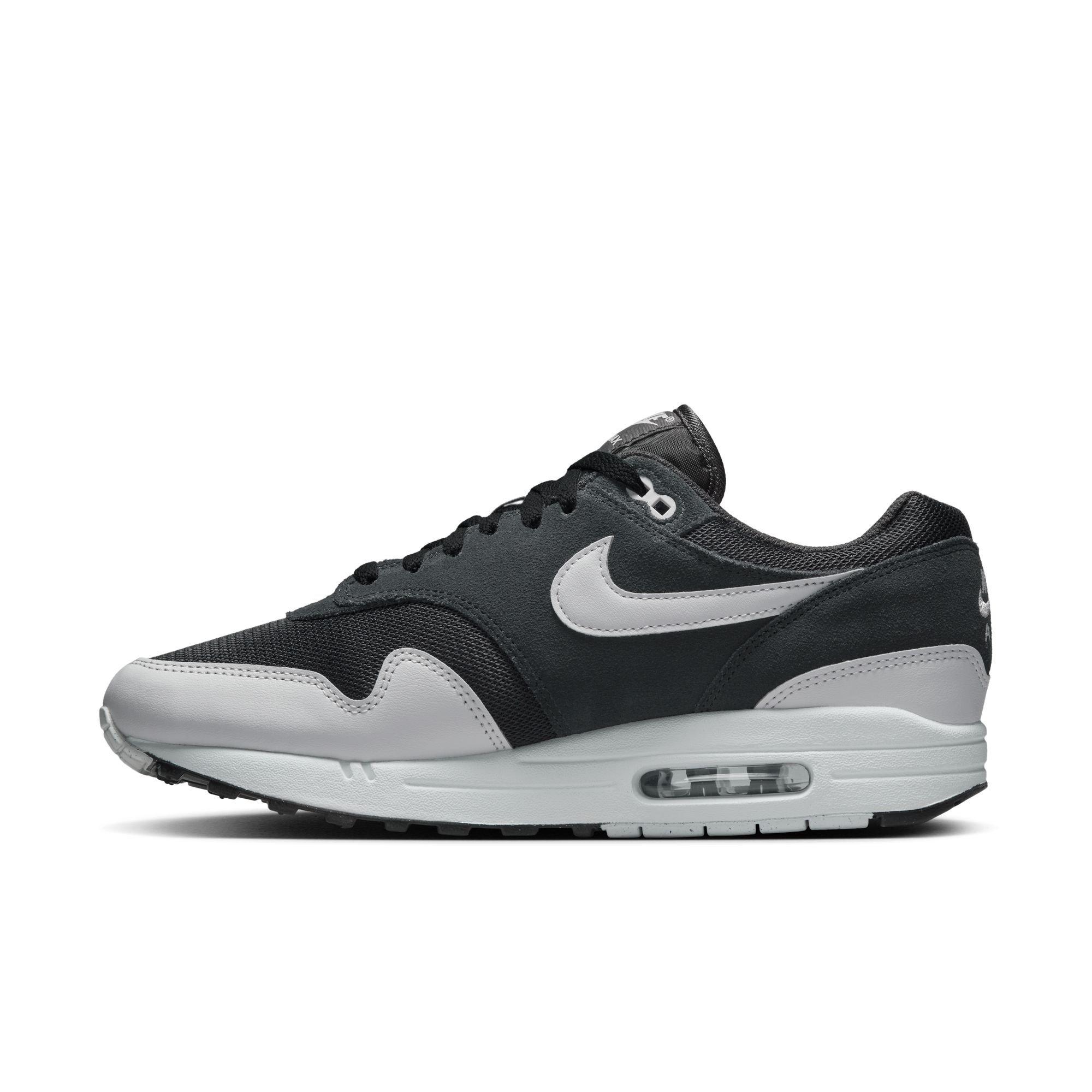 Nike Air Max 1 Essential "Off Noir/Vast Grey/White/Black" Men's Shoe - BLACK/WHITE Thumbnail View 4
