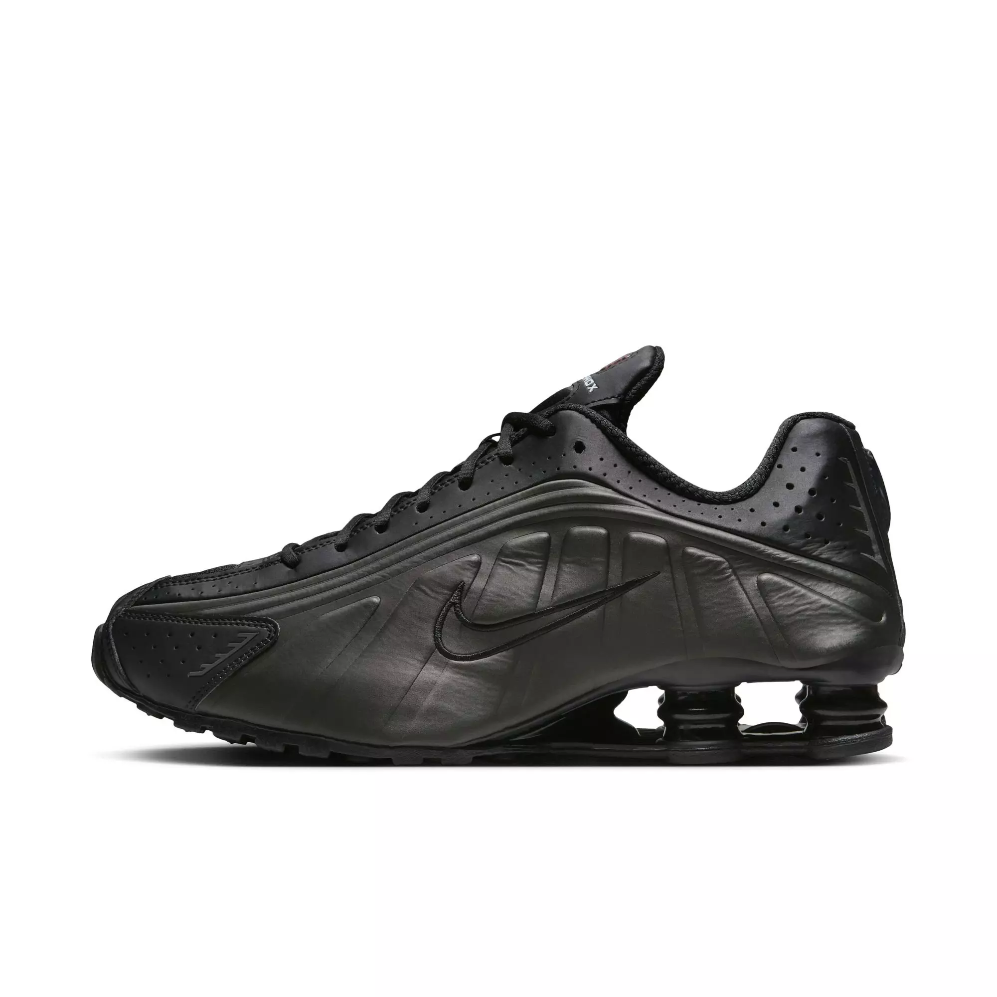 Nike Shox R4 "Black/Bright Crimson" Men's Shoe - BLACK