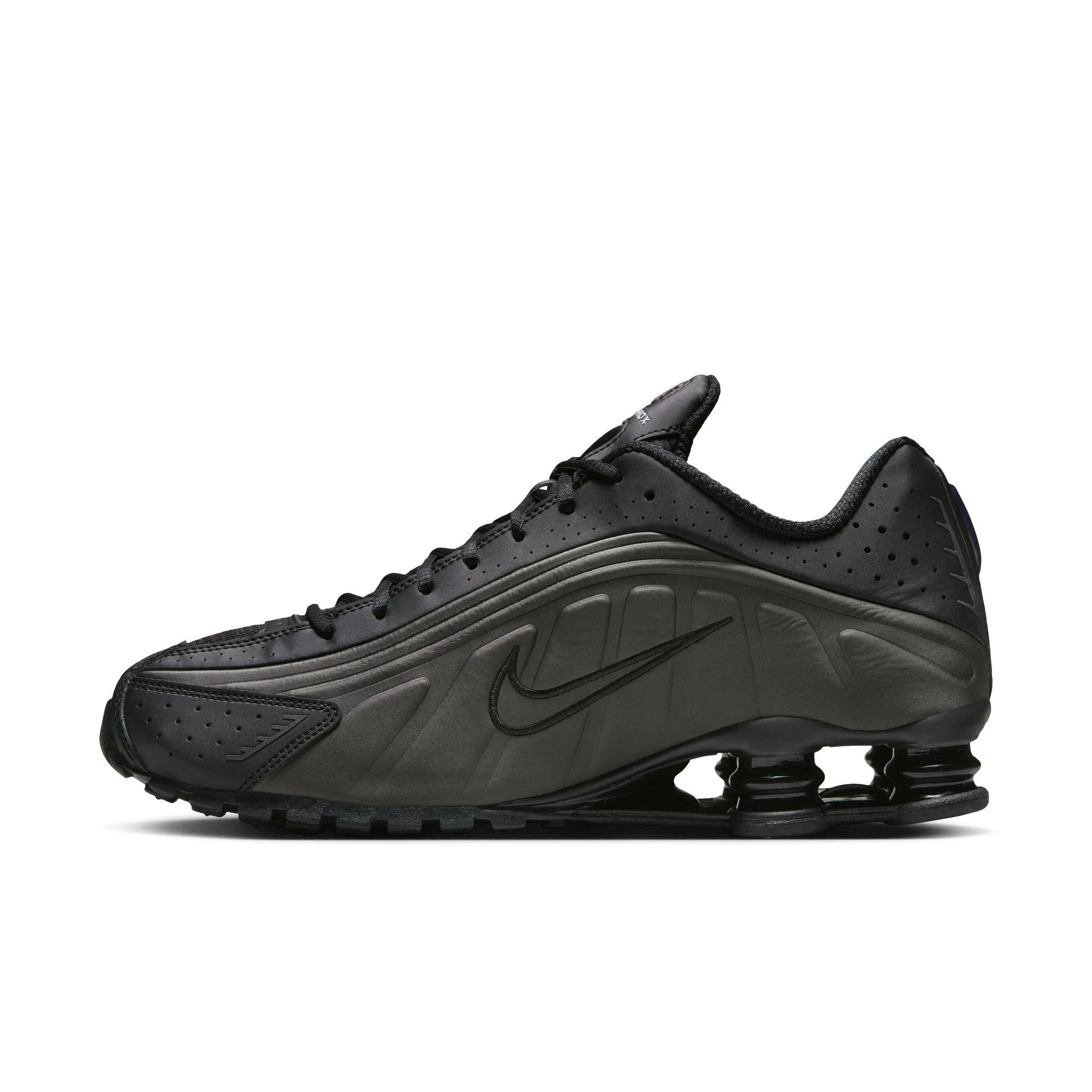 Nike Shox R4 "Black/Bright Crimson" Men's Shoe - BLACK Thumbnail View 4