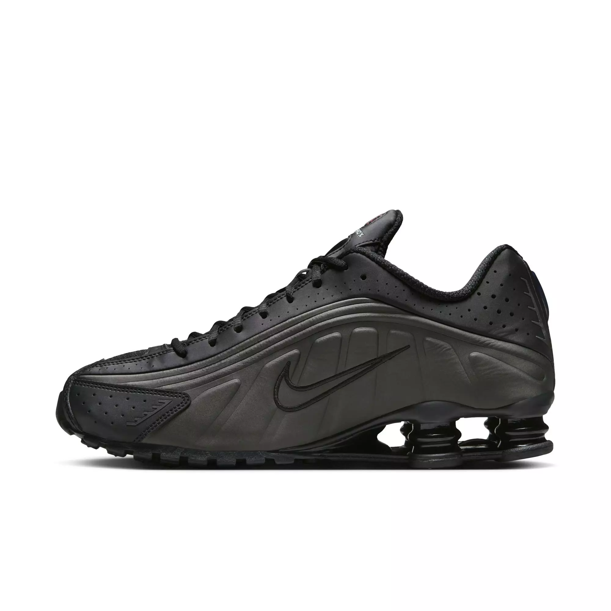 Nike Shox R4 "Black/Bright Crimson" Men's Shoe - BLACK