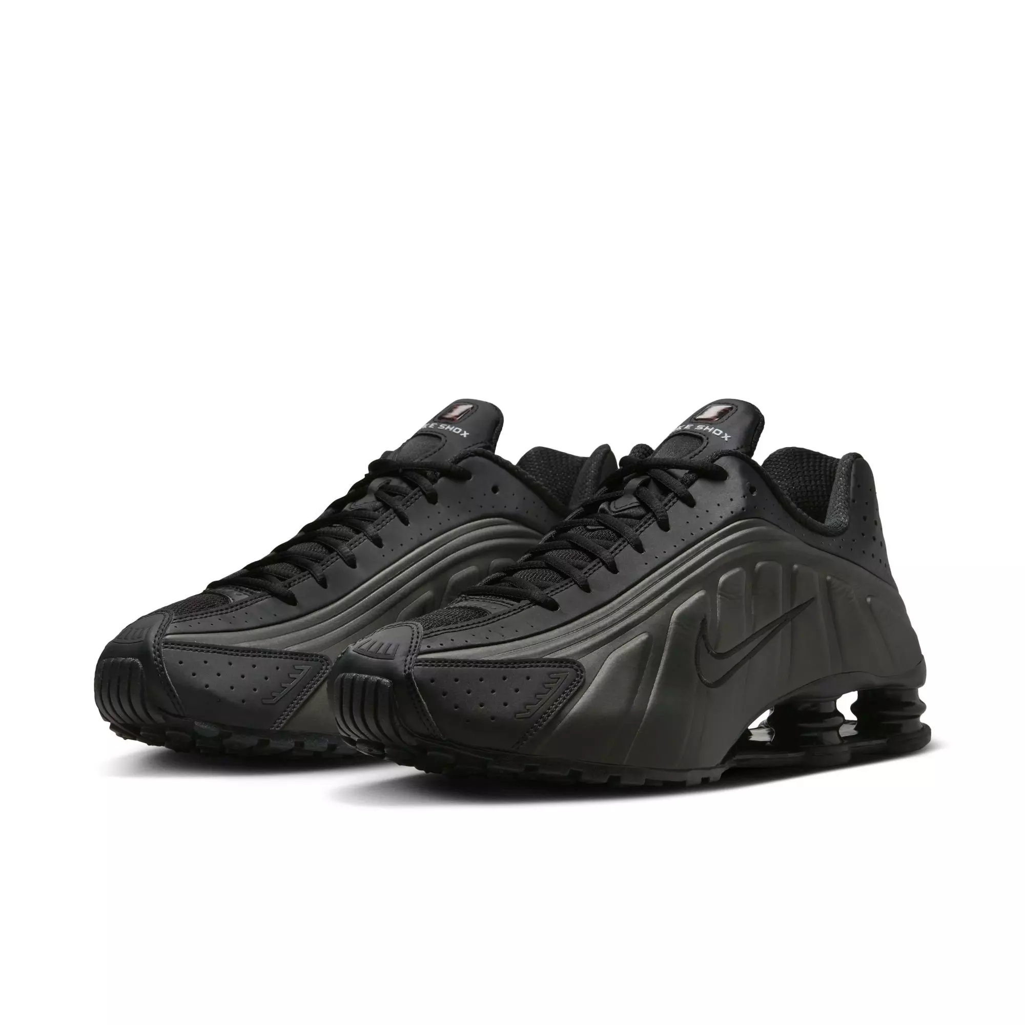 Nike Shox R4 "Black/Bright Crimson" Men's Shoe - BLACK