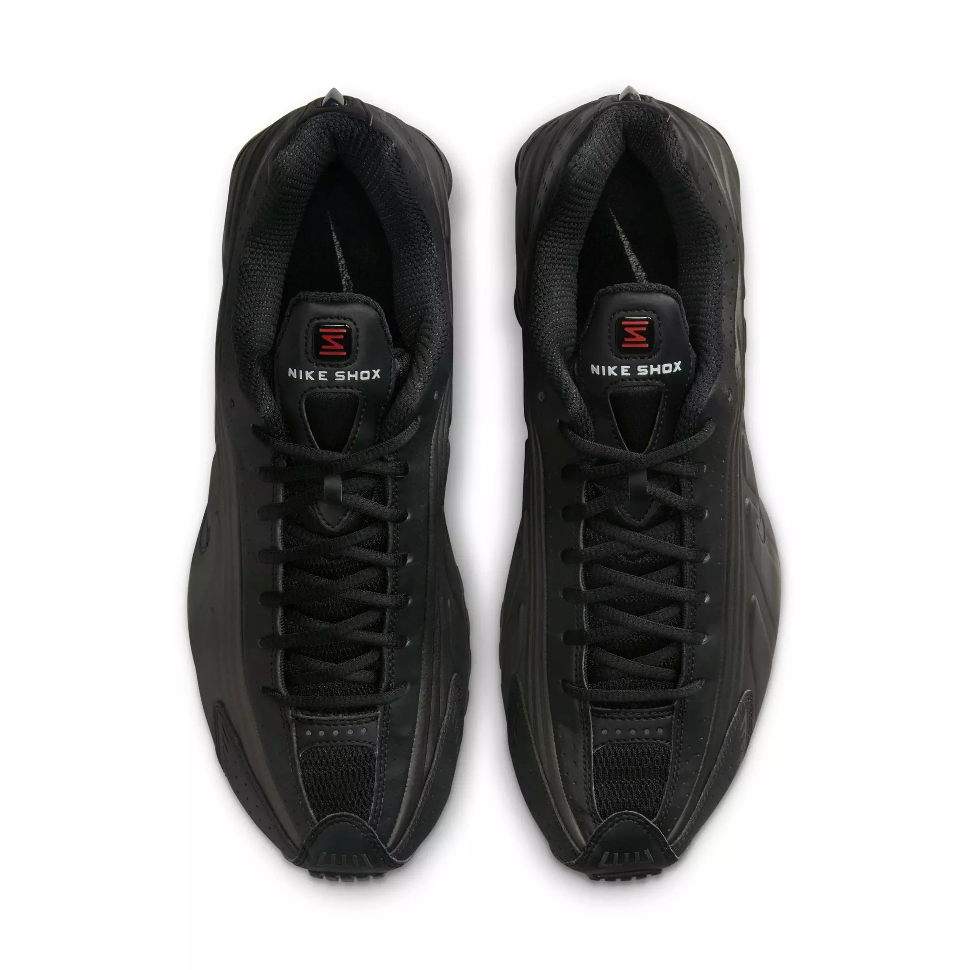 Nike Shox R4 "Black/Bright Crimson" Men's Shoe - BLACK