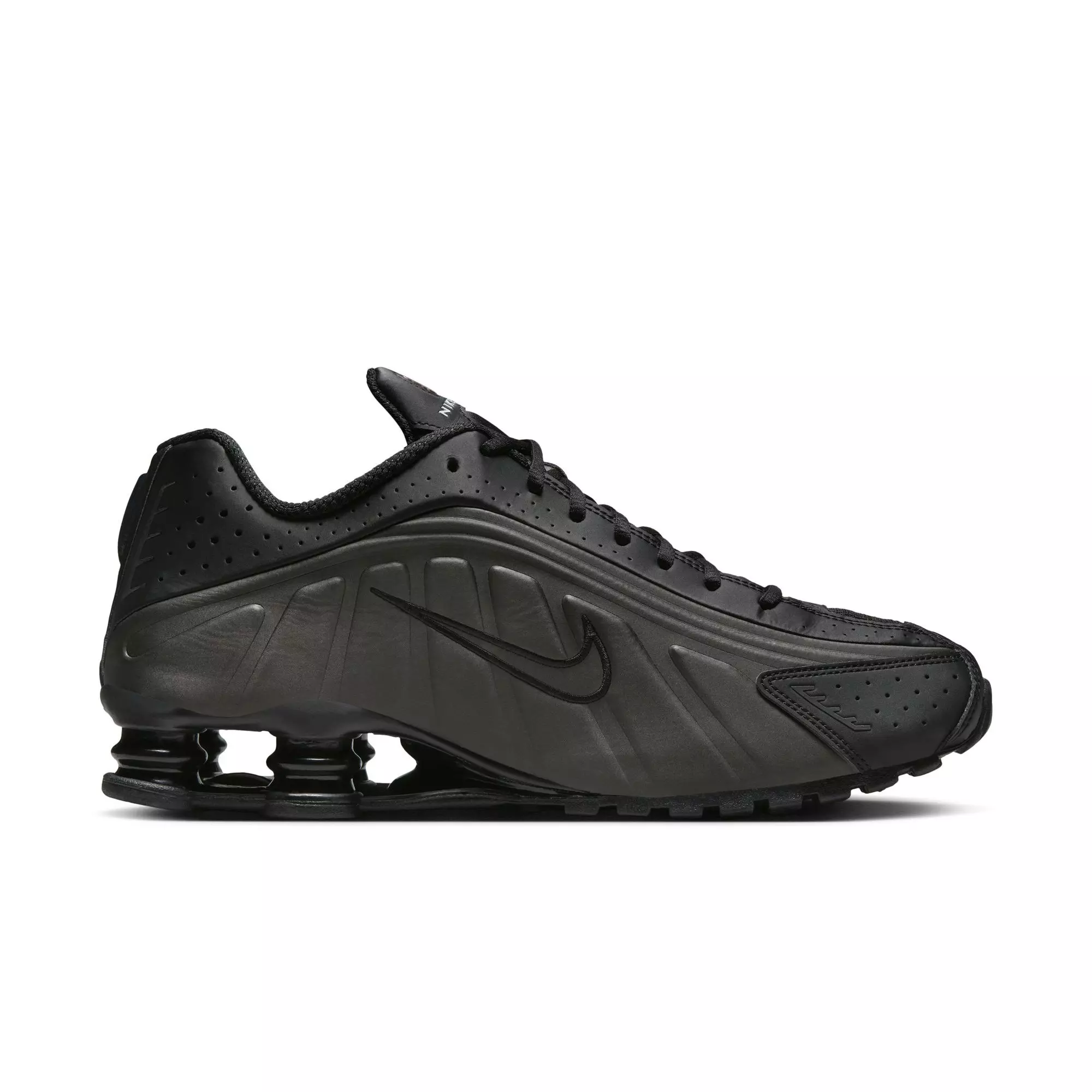 Nike Shox R4 "Black/Bright Crimson" Men's Shoe - BLACK