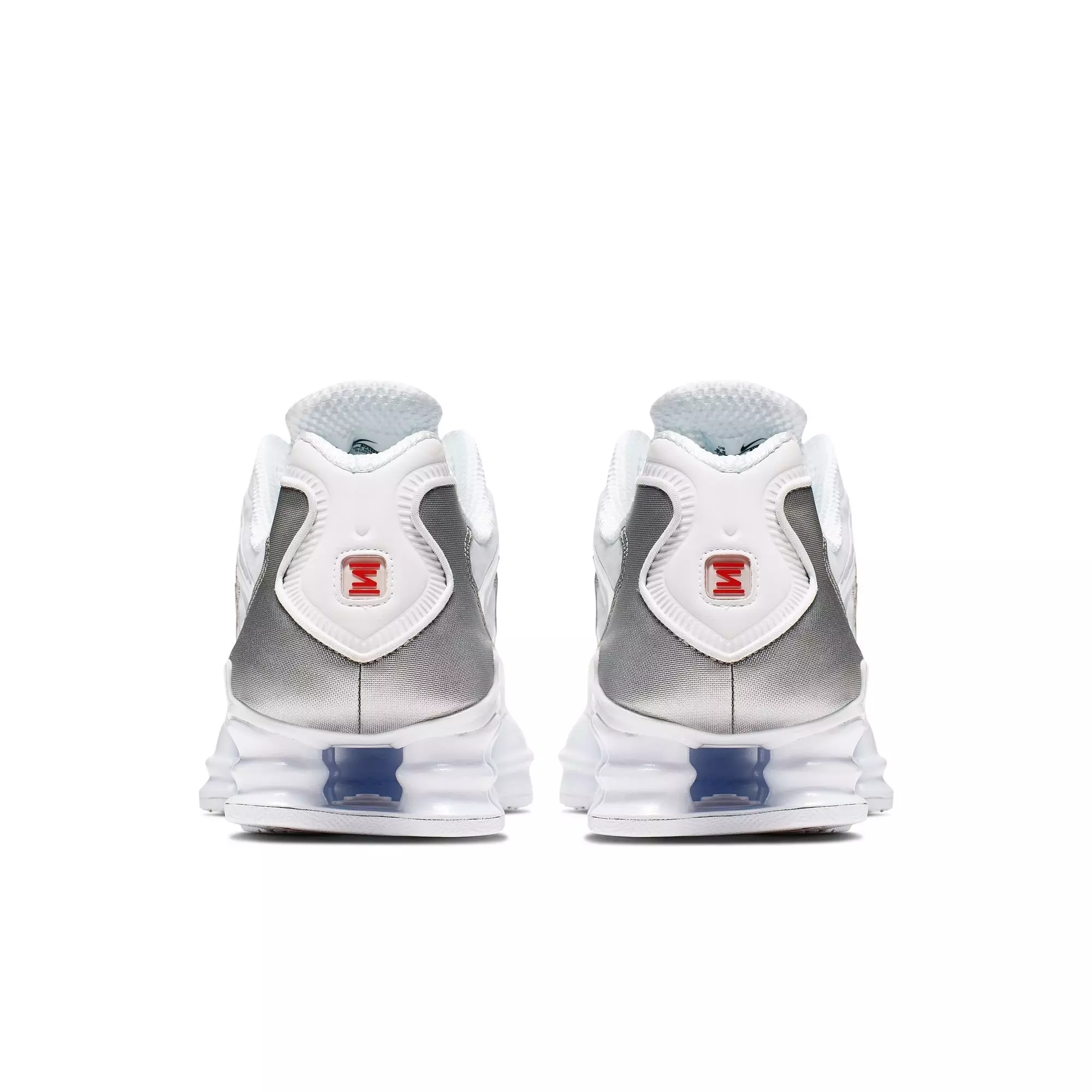 Nike Shox TL "White/Metallic Silver/Max Orange" Men's Shoe - WHITE/SILVER