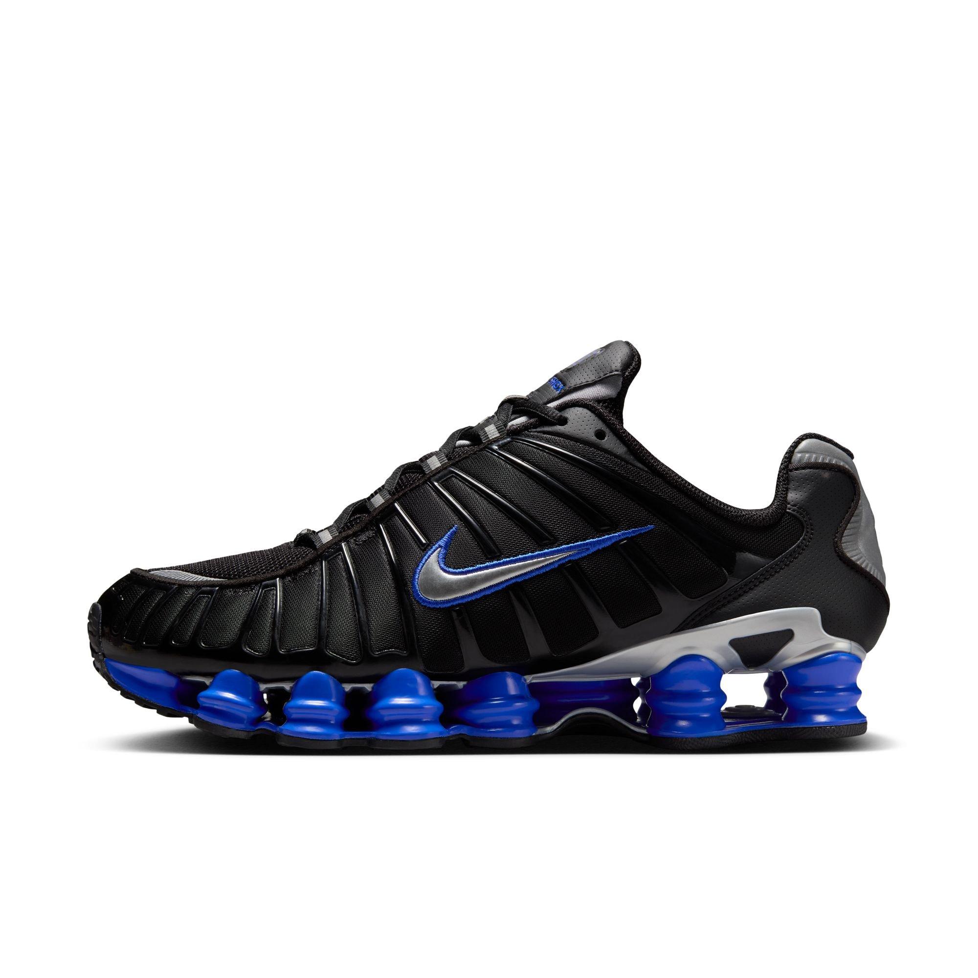 Nike Shox TL "Black/Metallic Silver/Racer Blue" Men's Shoe - BLACK/BLUE Thumbnail View 3
