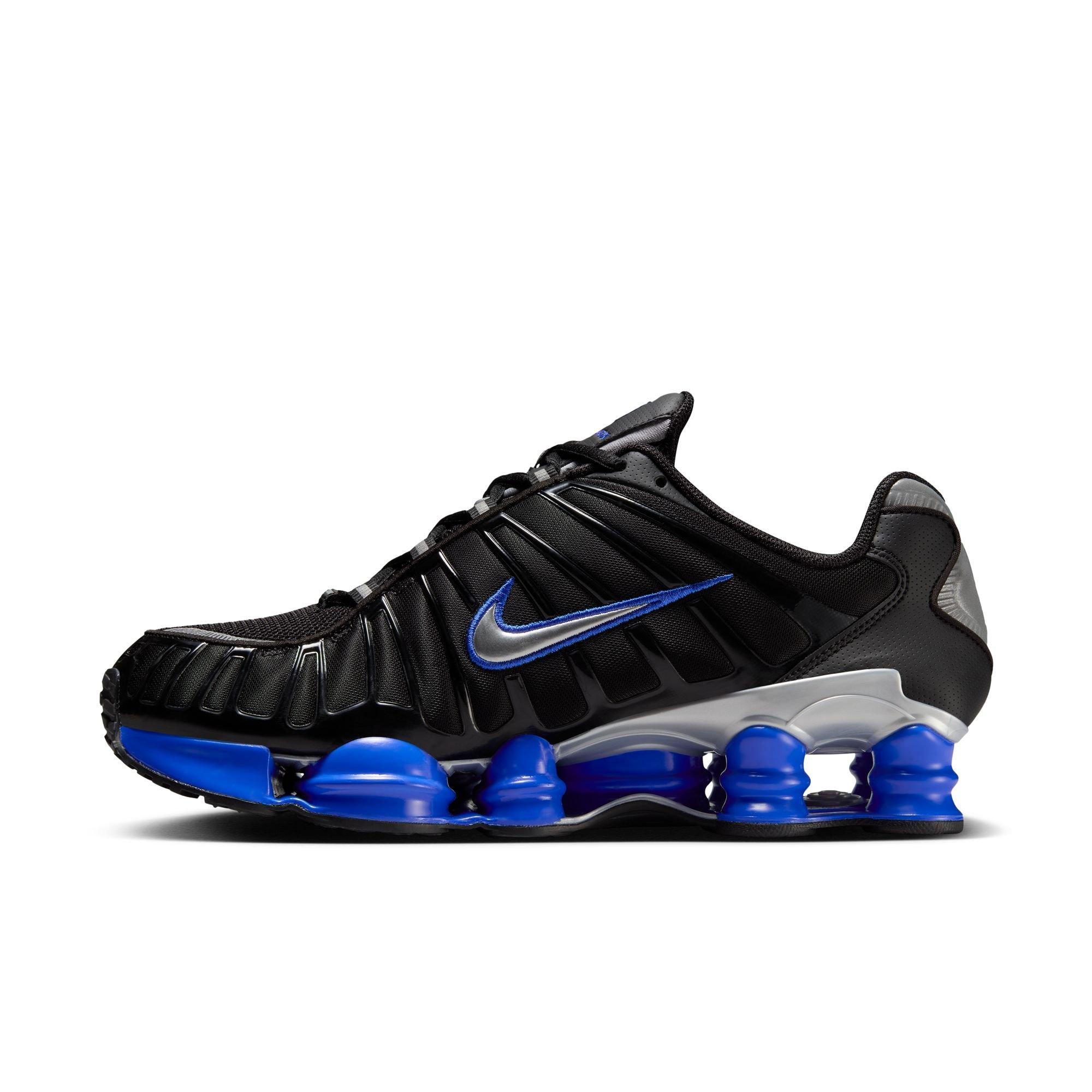 Nike Shox TL "Black/Metallic Silver/Racer Blue" Men's Shoe - BLACK/BLUE Thumbnail View 4