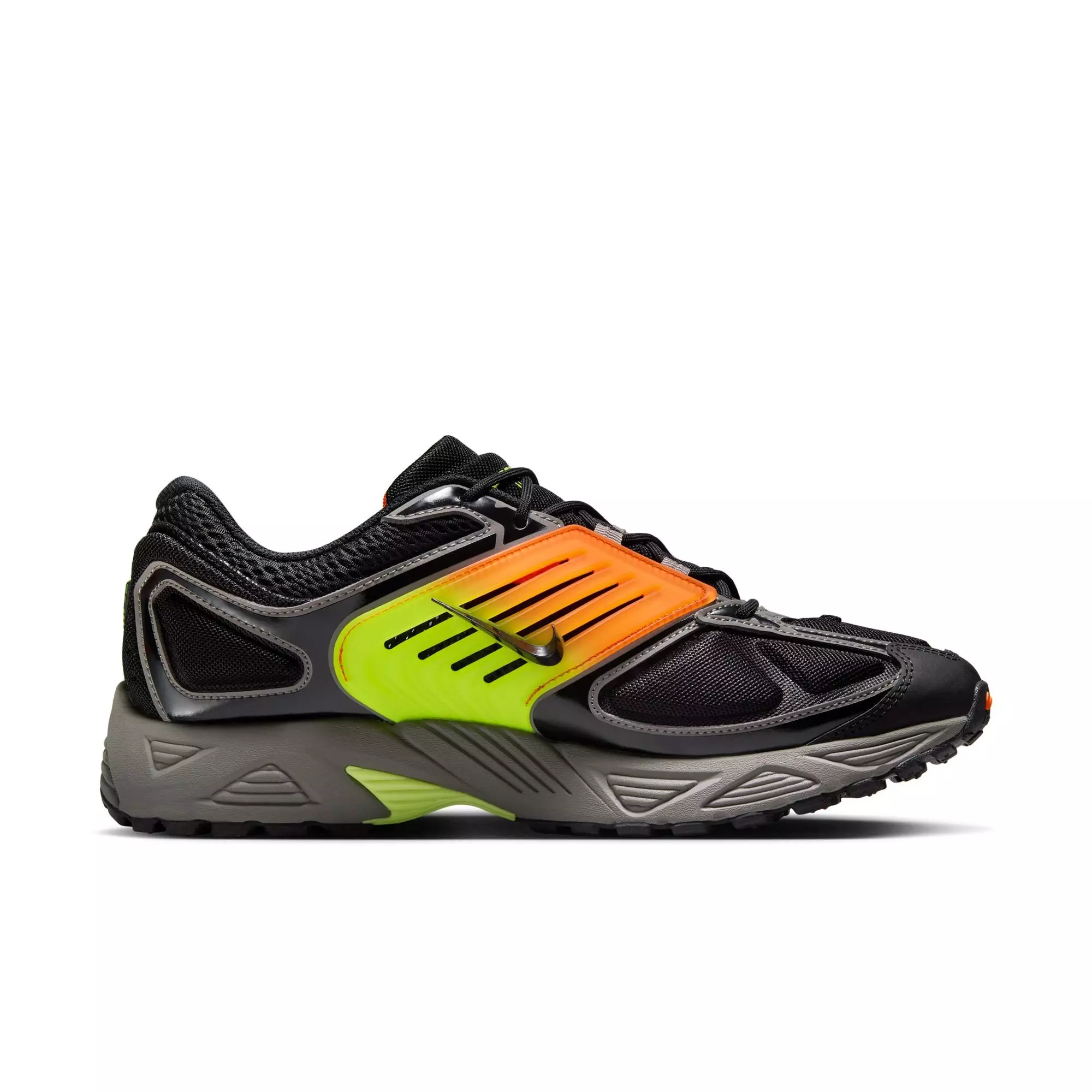 Nike Air Pegasus Wave "Flat Pewter" Men's Shoe - BLACK-FLAT PEWTER/SAFETY ORANGE