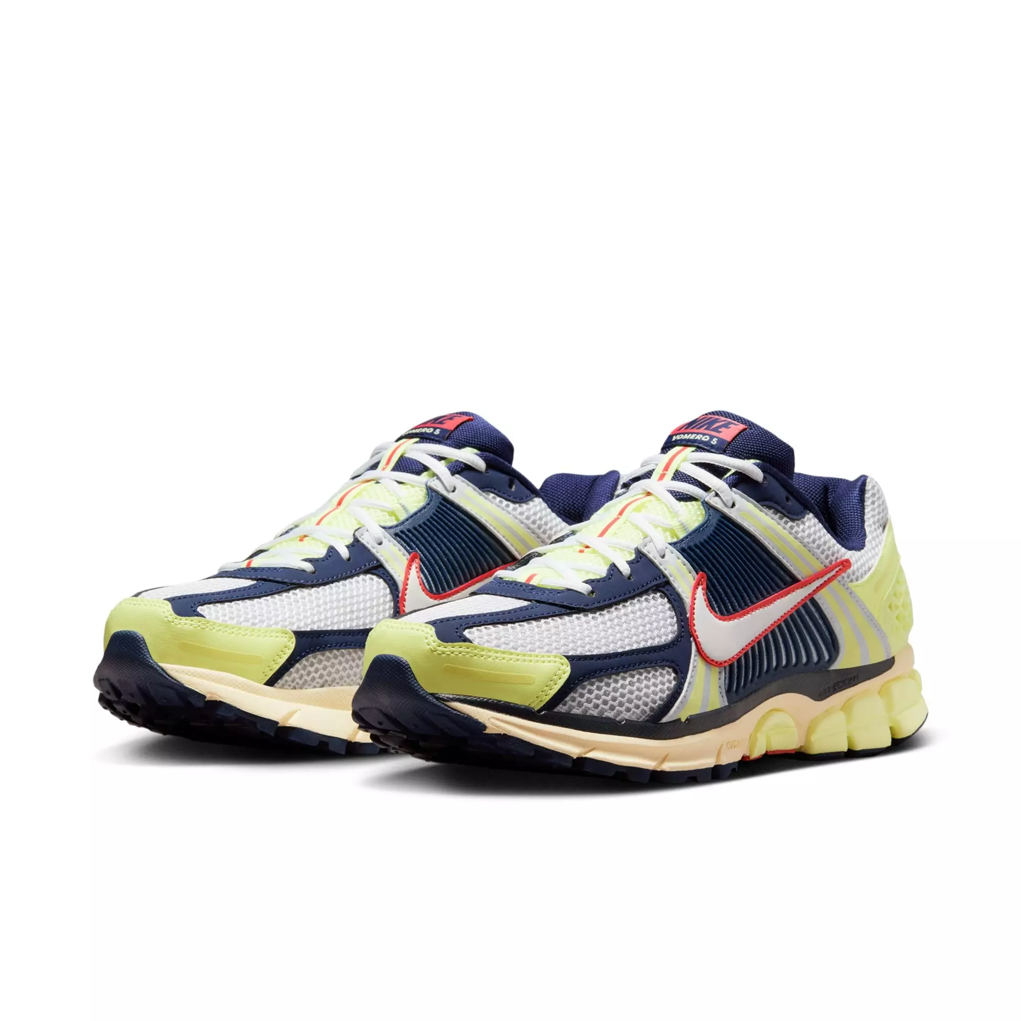 Nike Zoom Vomero 5 "Barely Volt/White/Midnight Navy" Men's Shoe - NAVY/WHITE