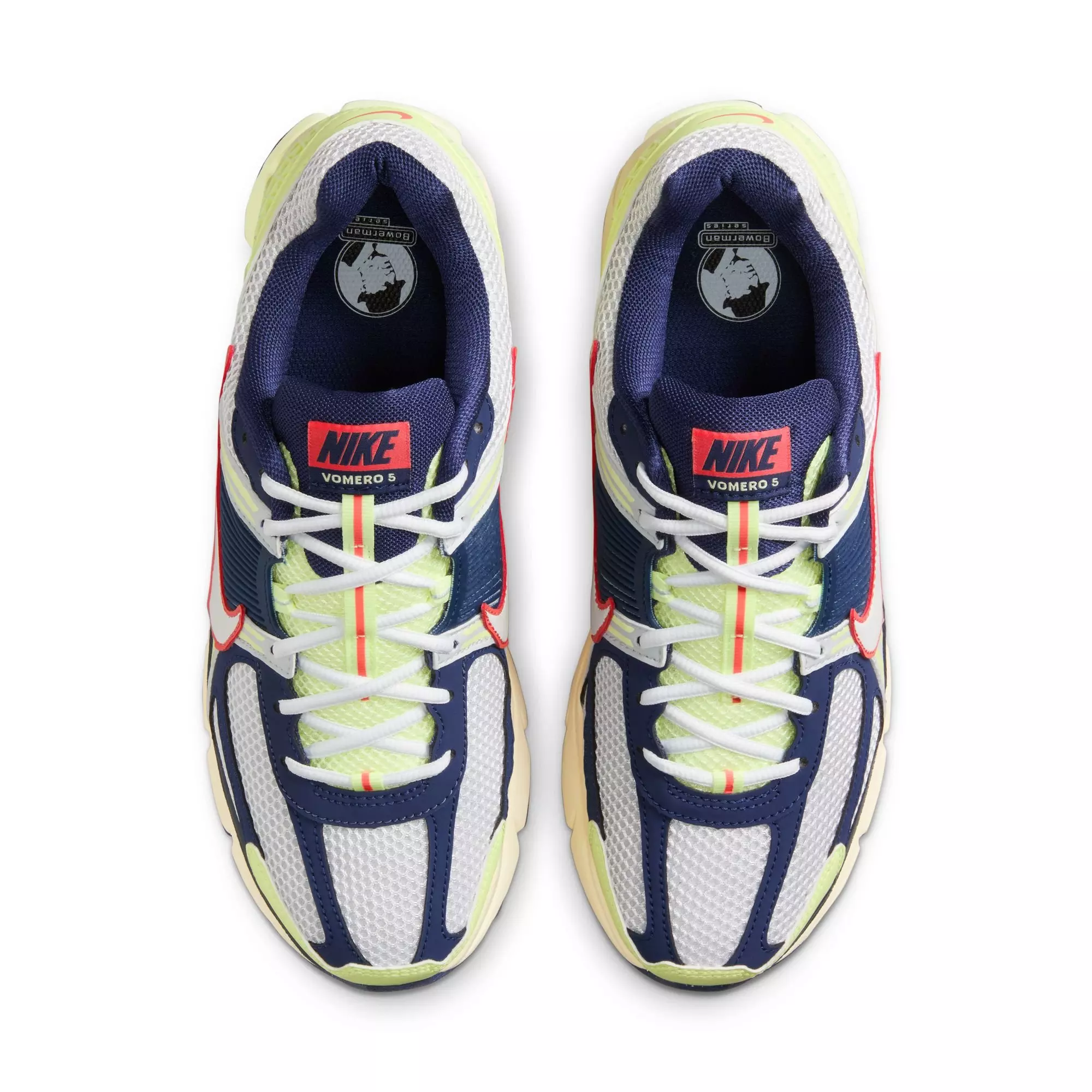 Nike Zoom Vomero 5 "Barely Volt/White/Midnight Navy" Men's Shoe - NAVY/WHITE