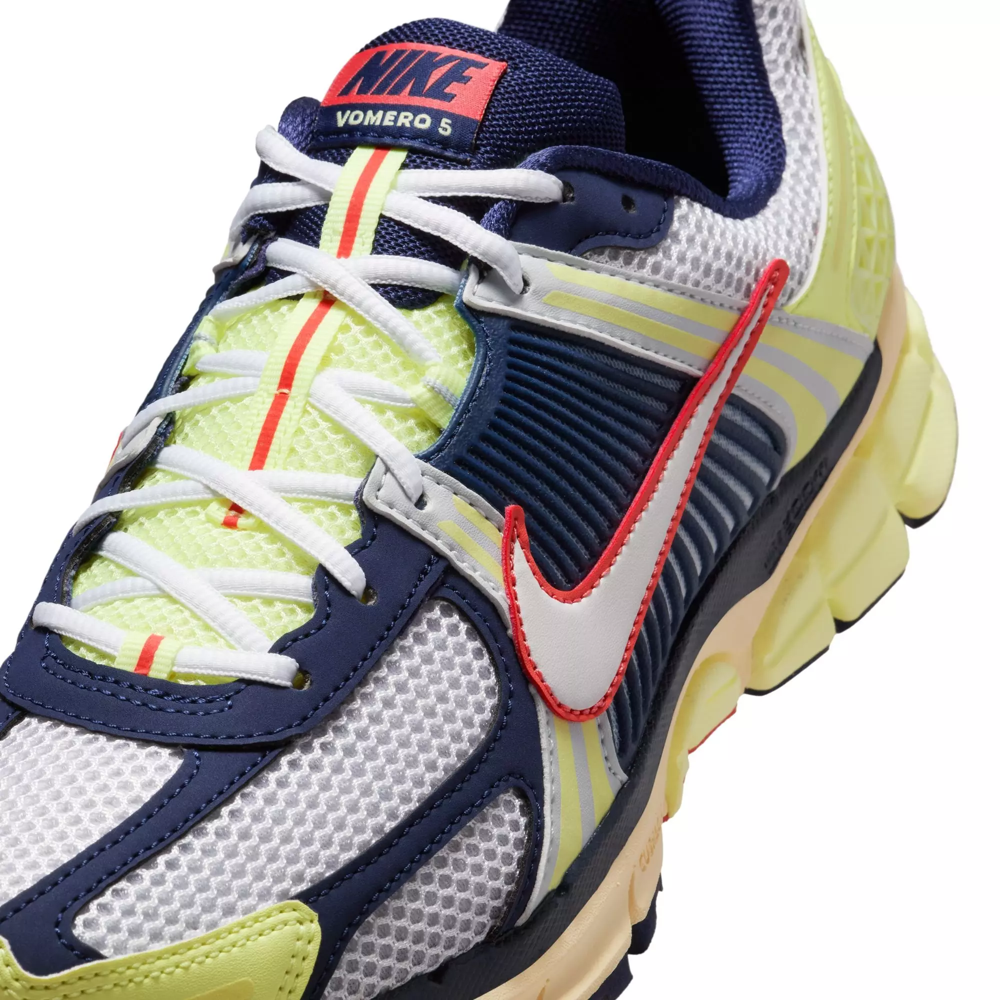Nike Zoom Vomero 5 "Barely Volt/White/Midnight Navy" Men's Shoe - NAVY/WHITE