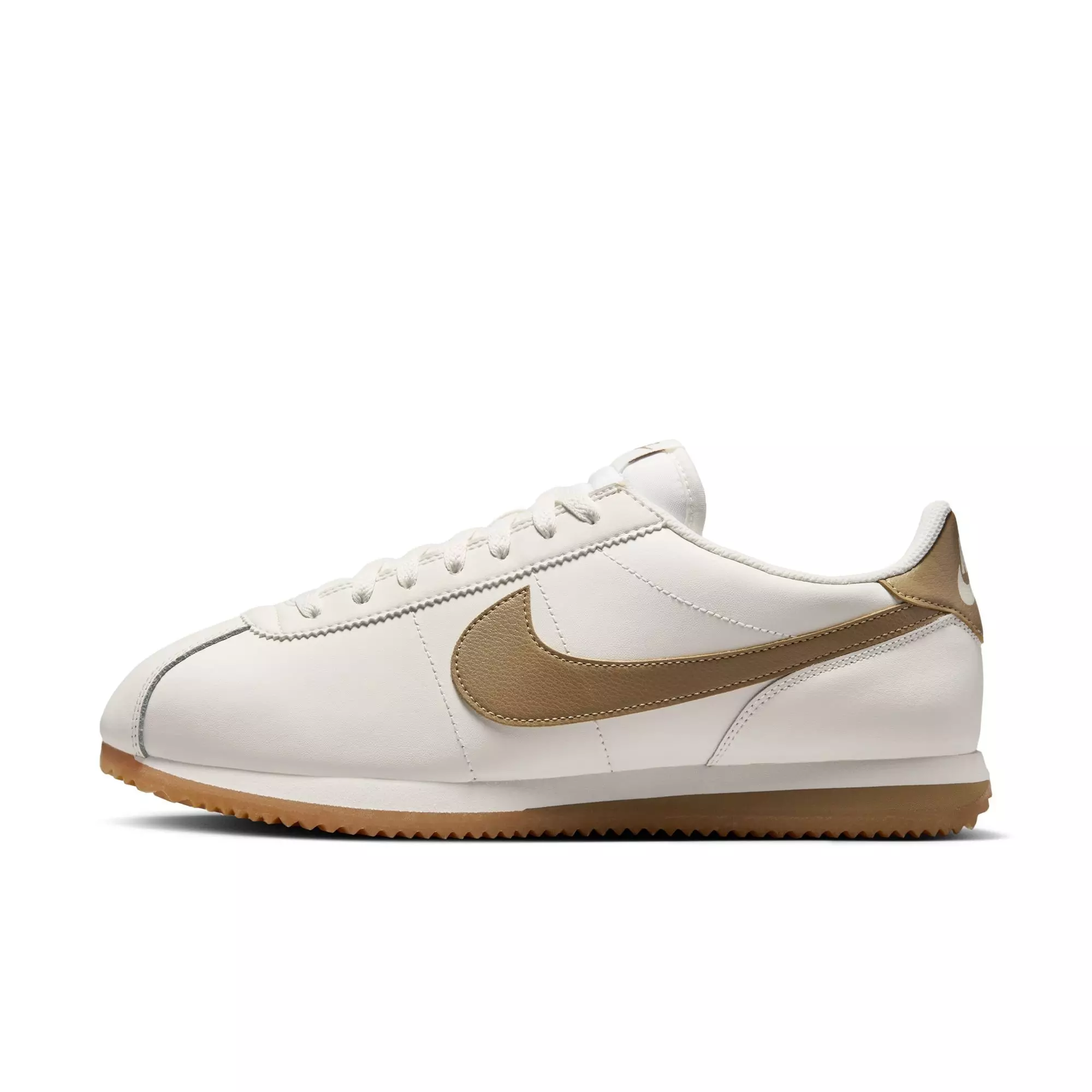 Nike Cortez Leather "Sail/Parachute Beige/Gum Yellow" Men's Shoe - OFF-WHITE/KHAKI