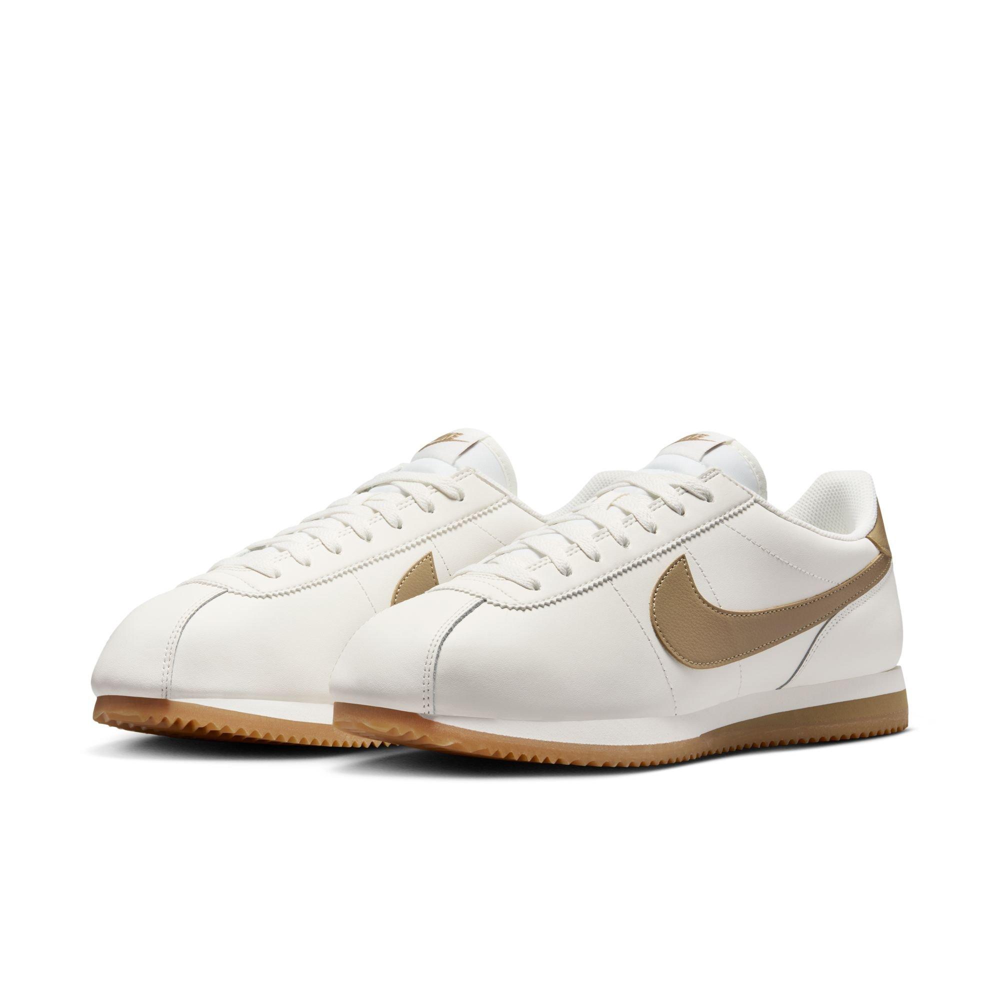 Nike Cortez Leather "Sail/Parachute Beige/Gum Yellow" Men's Shoe - OFF-WHITE/KHAKI Thumbnail View 5