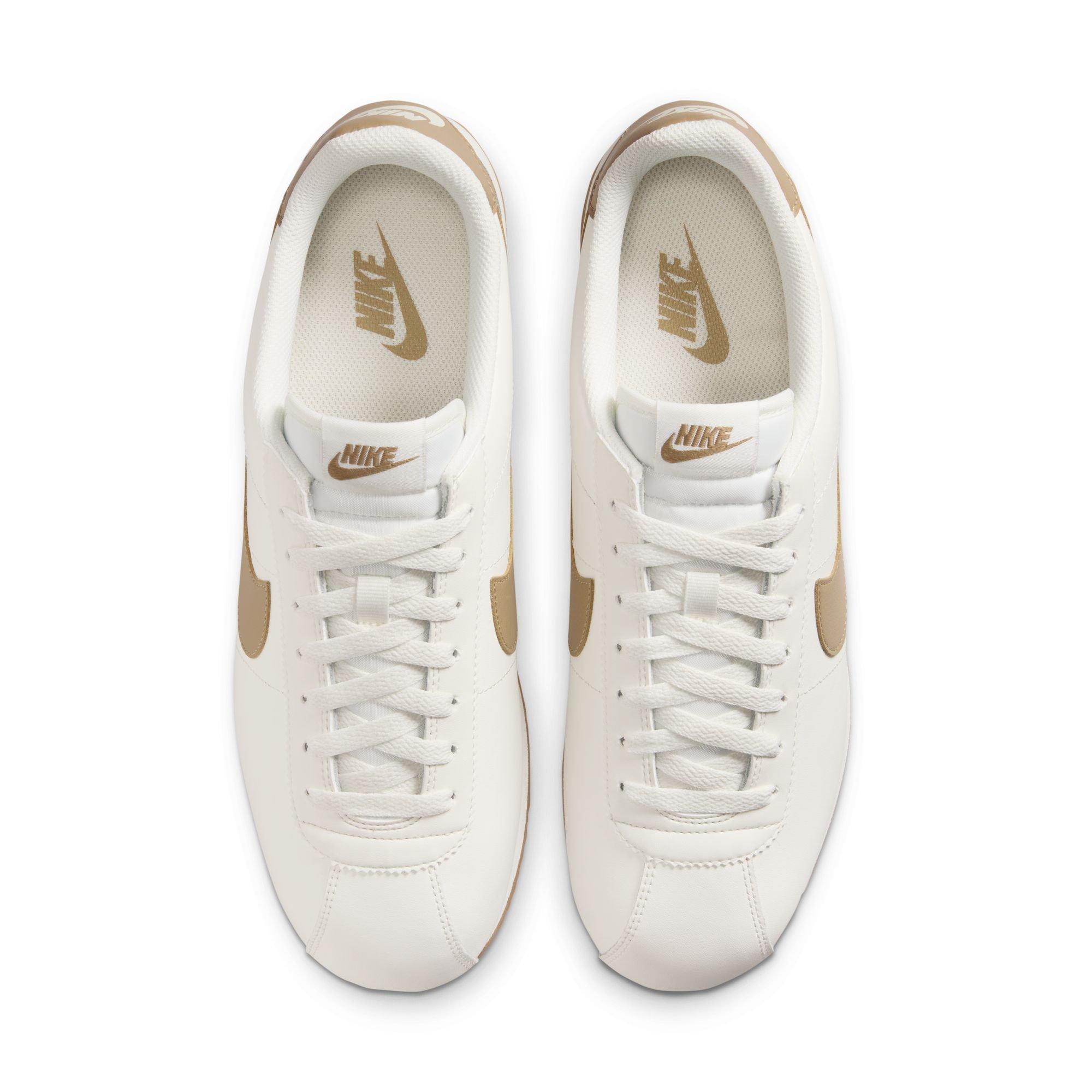 Nike Cortez Leather "Sail/Parachute Beige/Gum Yellow" Men's Shoe - OFF-WHITE/KHAKI Thumbnail View 6