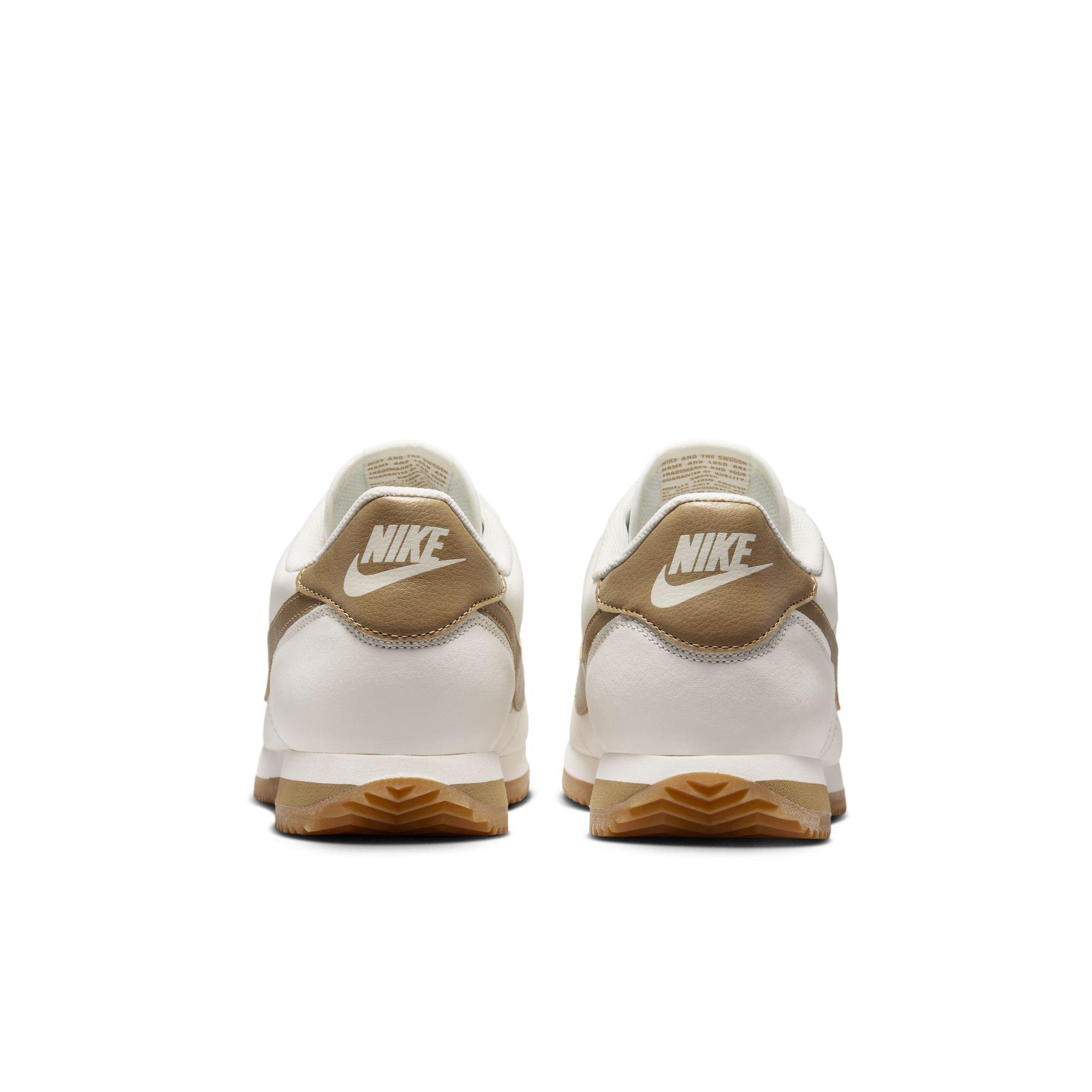 Nike Cortez Leather "Sail/Parachute Beige/Gum Yellow" Men's Shoe - OFF-WHITE/KHAKI Thumbnail View 7