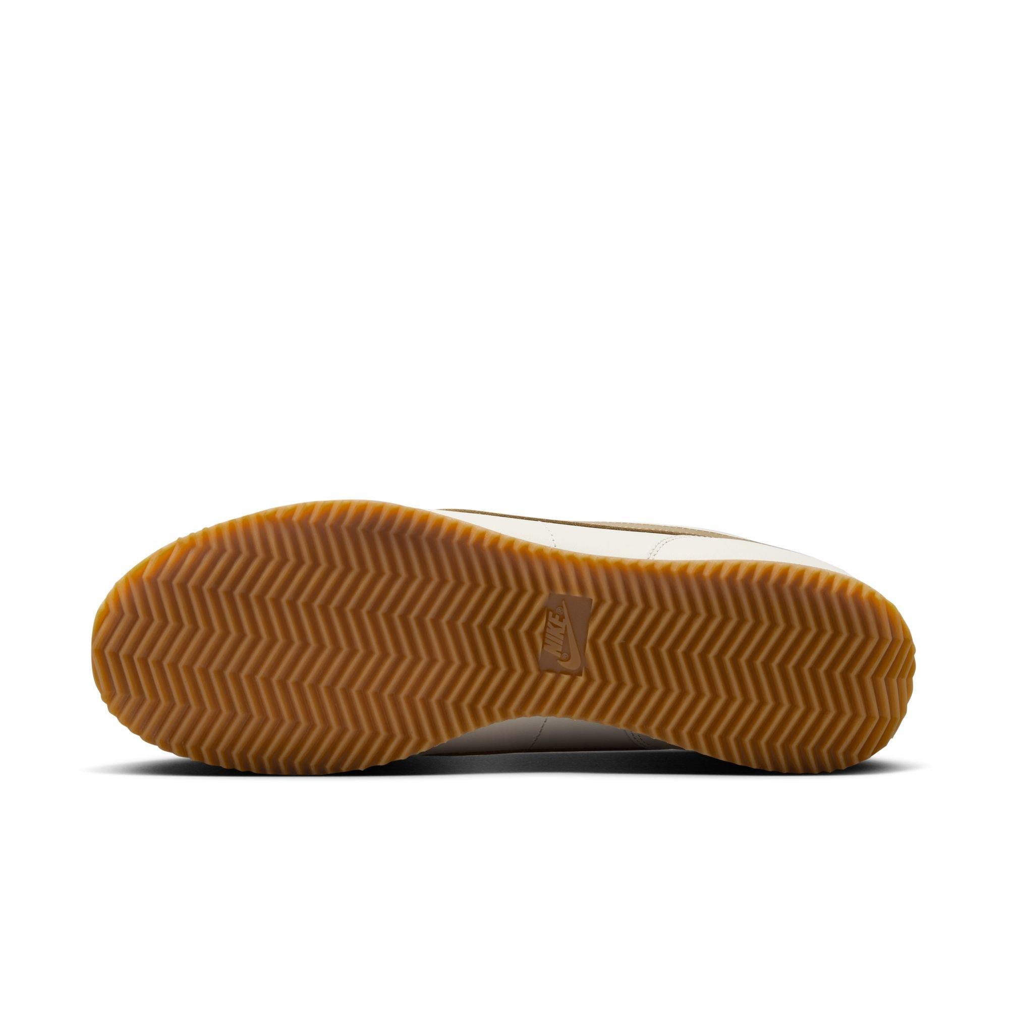 Nike Cortez Leather "Sail/Parachute Beige/Gum Yellow" Men's Shoe - OFF-WHITE/KHAKI Thumbnail View 9