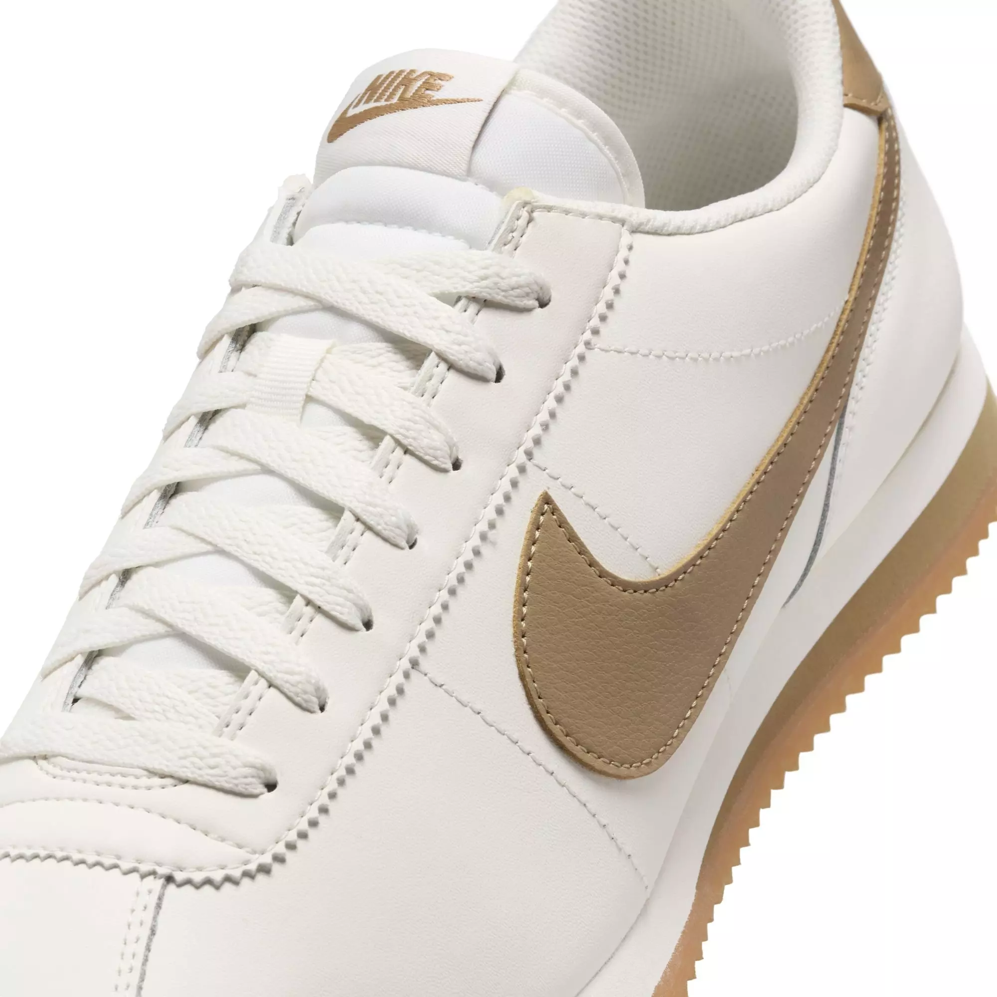 Nike Cortez Leather "Sail/Parachute Beige/Gum Yellow" Men's Shoe - OFF-WHITE/KHAKI