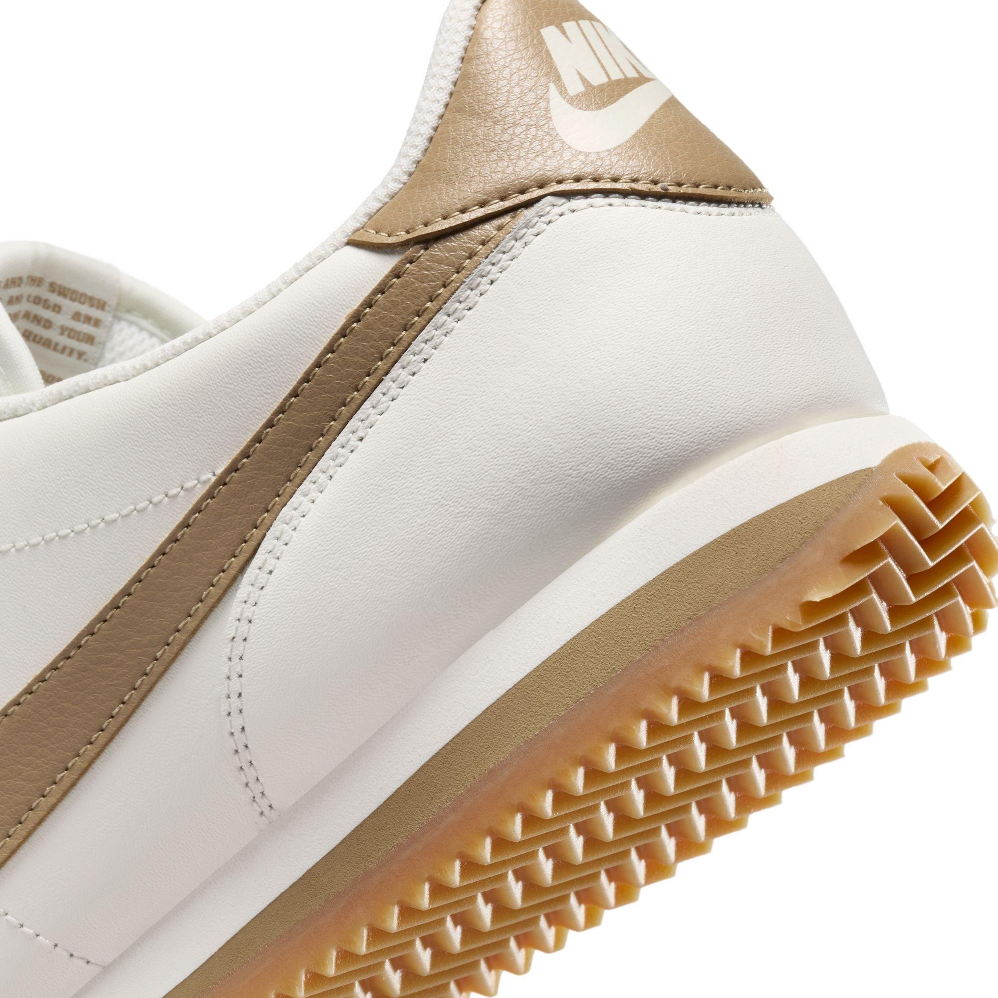 Nike Cortez Leather "Sail/Parachute Beige/Gum Yellow" Men's Shoe - OFF-WHITE/KHAKI Thumbnail View 11