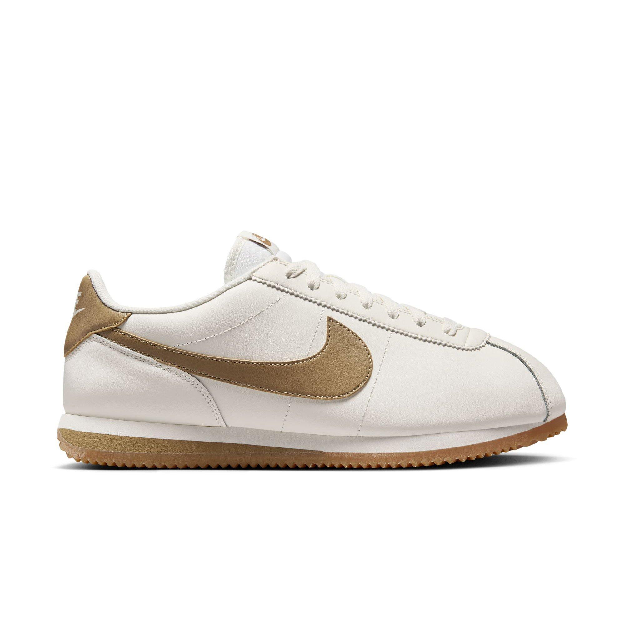 Nike Cortez Leather "Sail/Parachute Beige/Gum Yellow" Men's Shoe - OFF-WHITE/KHAKI Thumbnail View 1