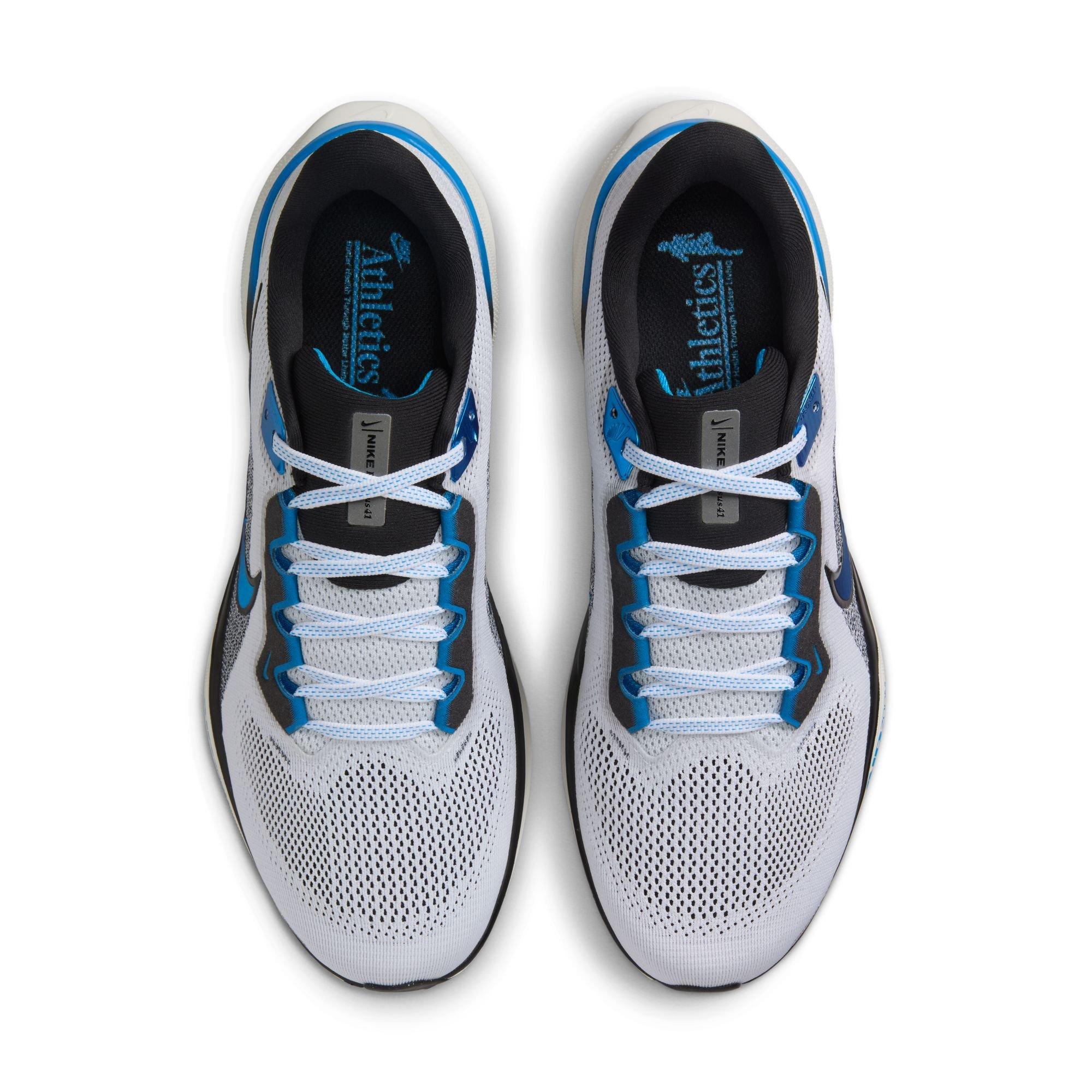 Nike Pegasus 41 "White/Photo Blue/Black/Sail" Men's Road Running Shoe - WHITE/BLACK/BLUE Thumbnail View 6