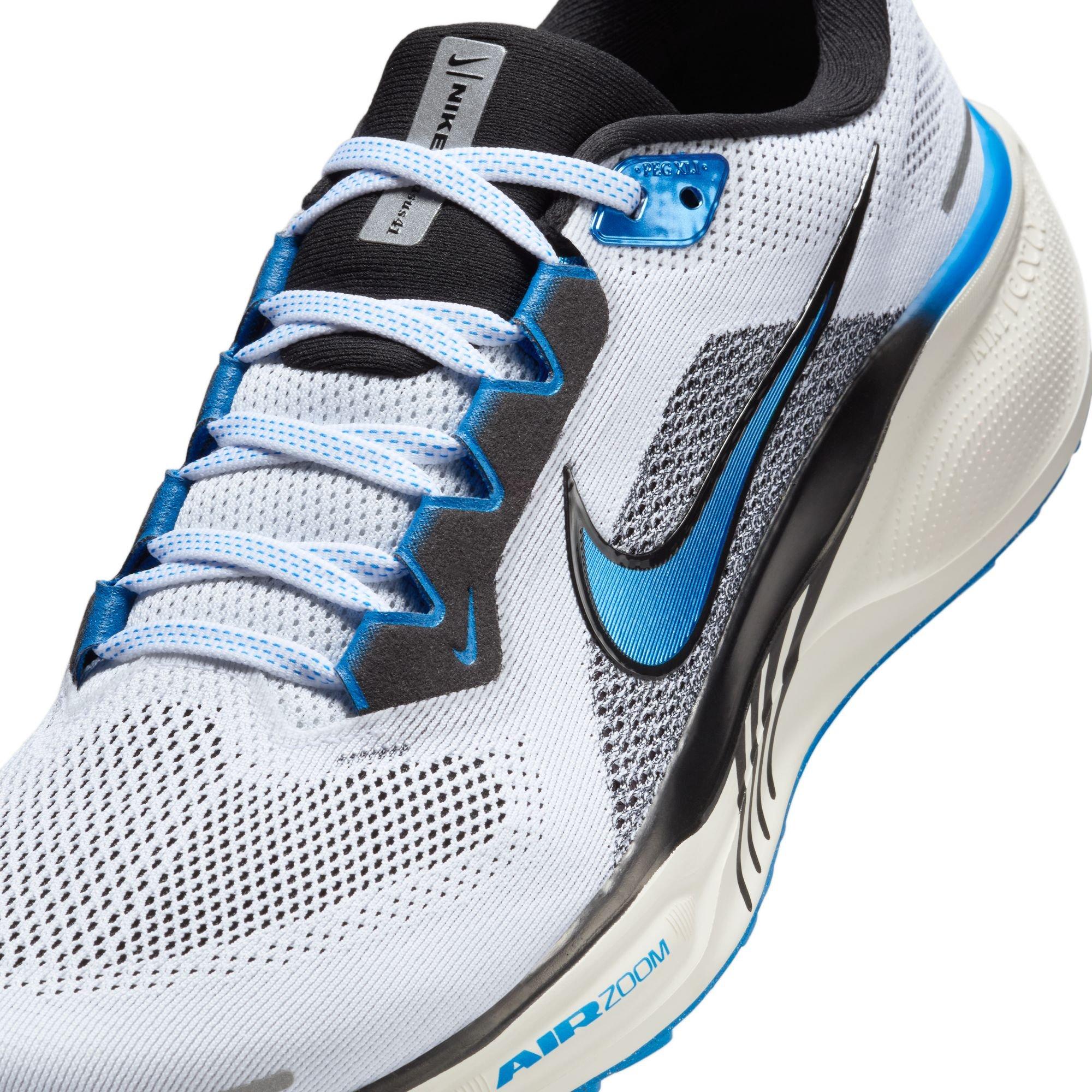 Nike Pegasus 41 "White/Photo Blue/Black/Sail" Men's Road Running Shoe - WHITE/BLACK/BLUE Thumbnail View 9