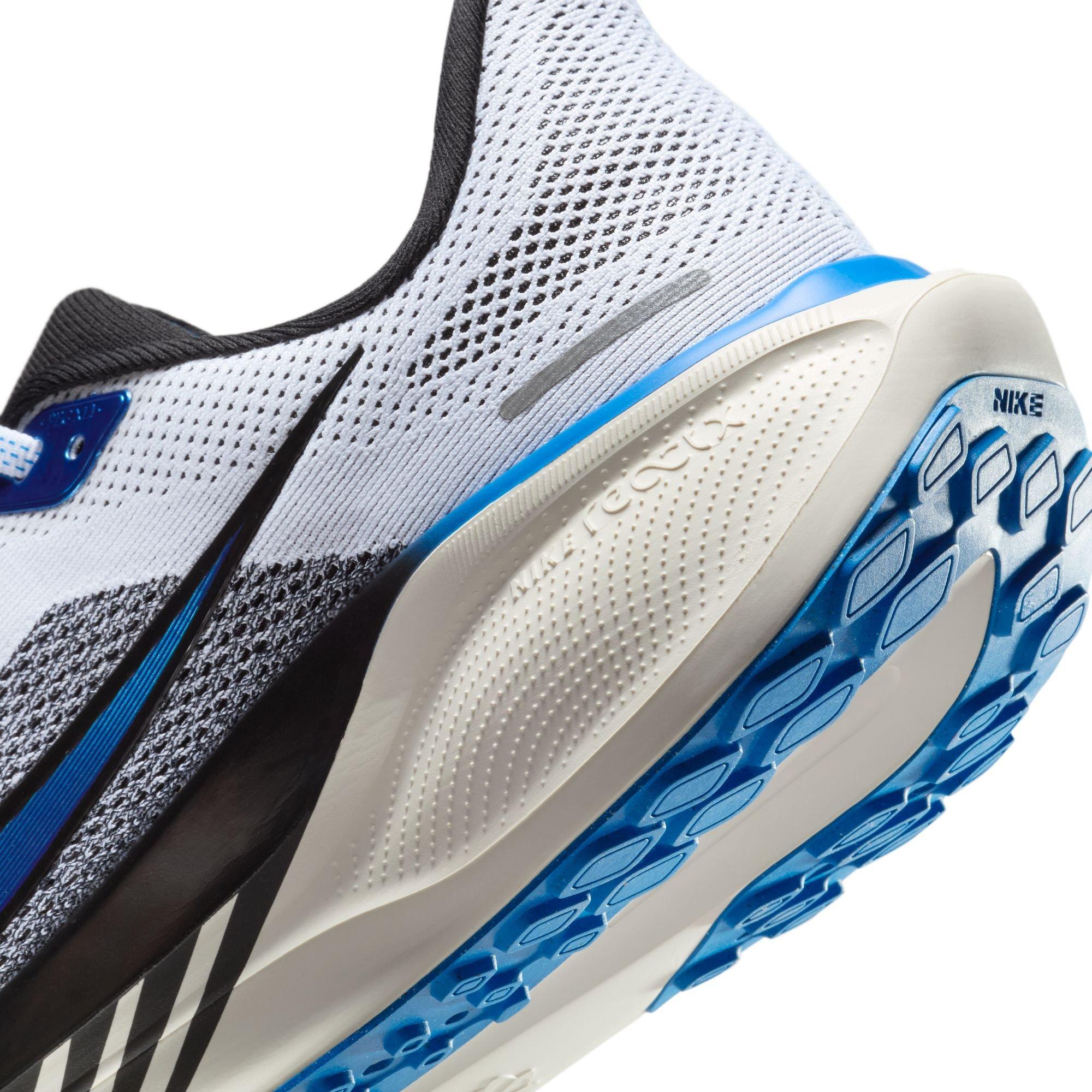 Nike Pegasus 41 "White/Photo Blue/Black/Sail" Men's Road Running Shoe - WHITE/BLACK/BLUE Thumbnail View 10