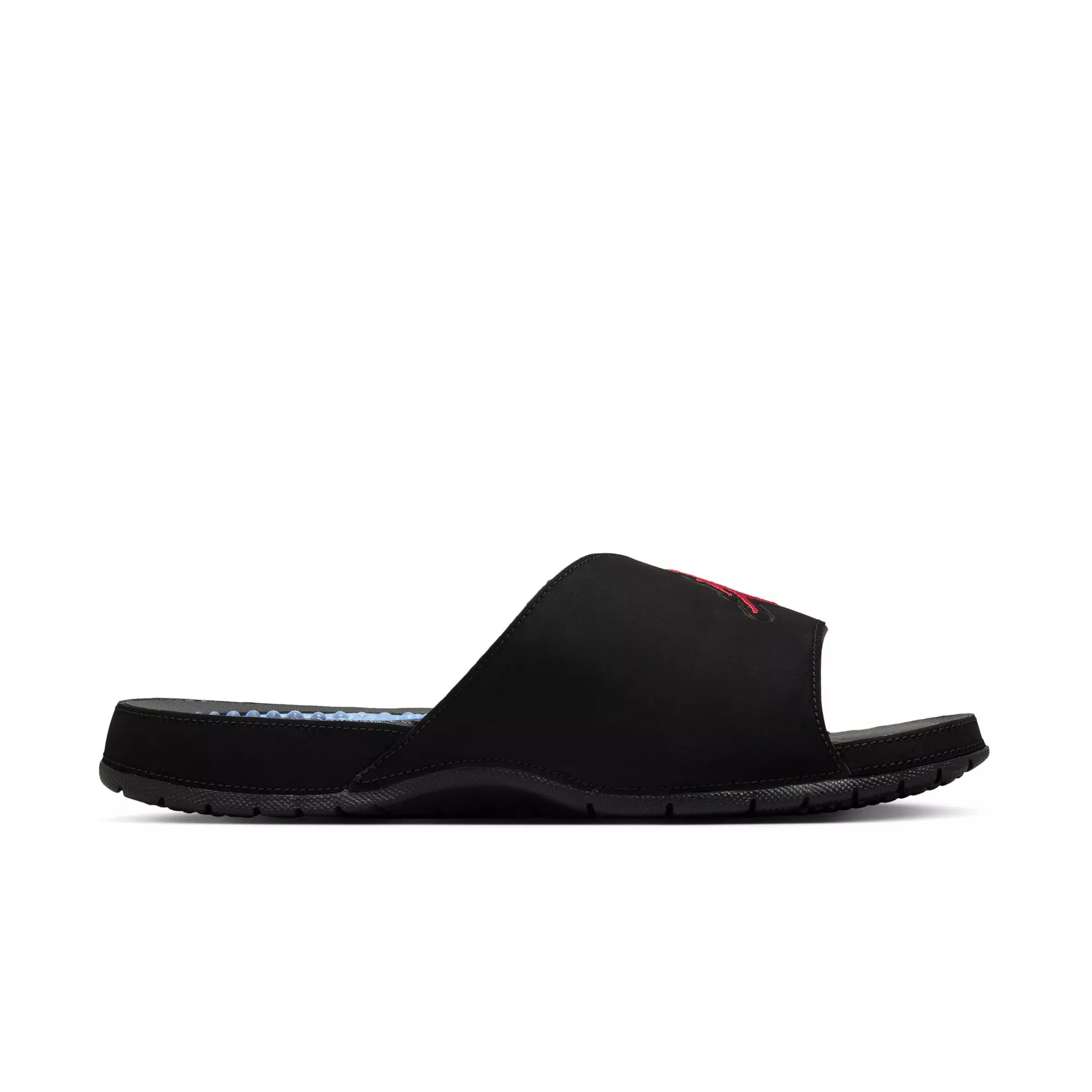 Jordan Hydro V Retro "Black/Fire Red/Silver" Men's Slide - BLACK/SILVER