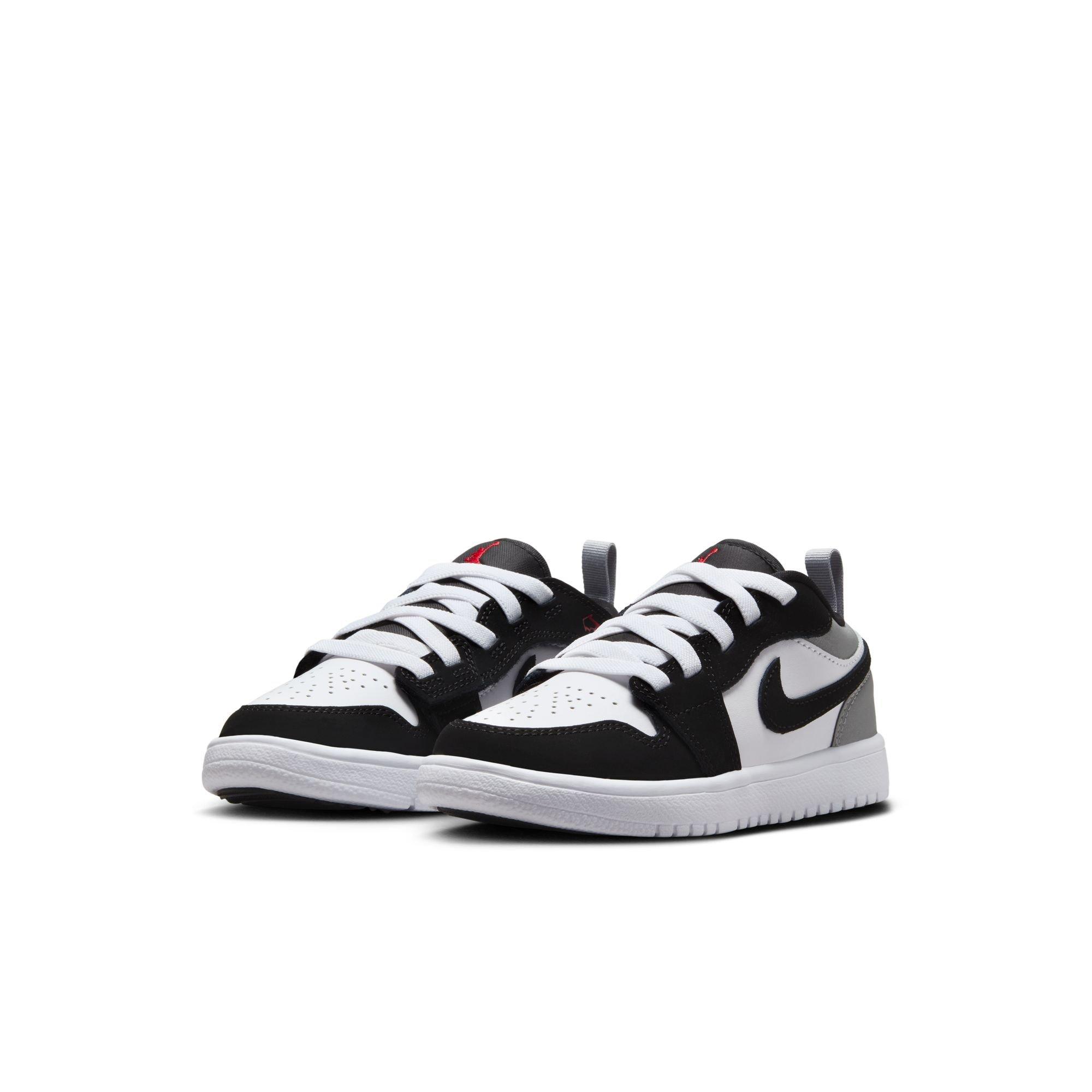 Jordan 1 Low Alt SE Preschool Boys' "White/Fire Red/Black/Matte Silver" Shoe