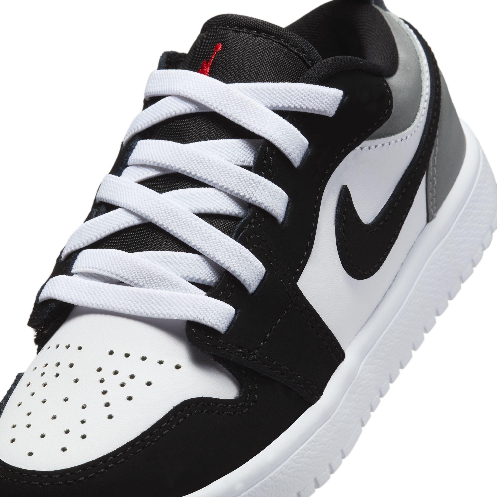 Jordan 1 Low Alt SE Preschool Boys' "White/Fire Red/Black/Matte Silver" Shoe
