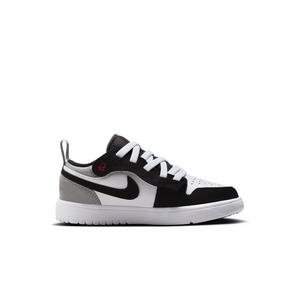 Jordan 1 Low Alt SE "White/Fire Red/Black/Matte Silver" Preschool Boys' Shoe
