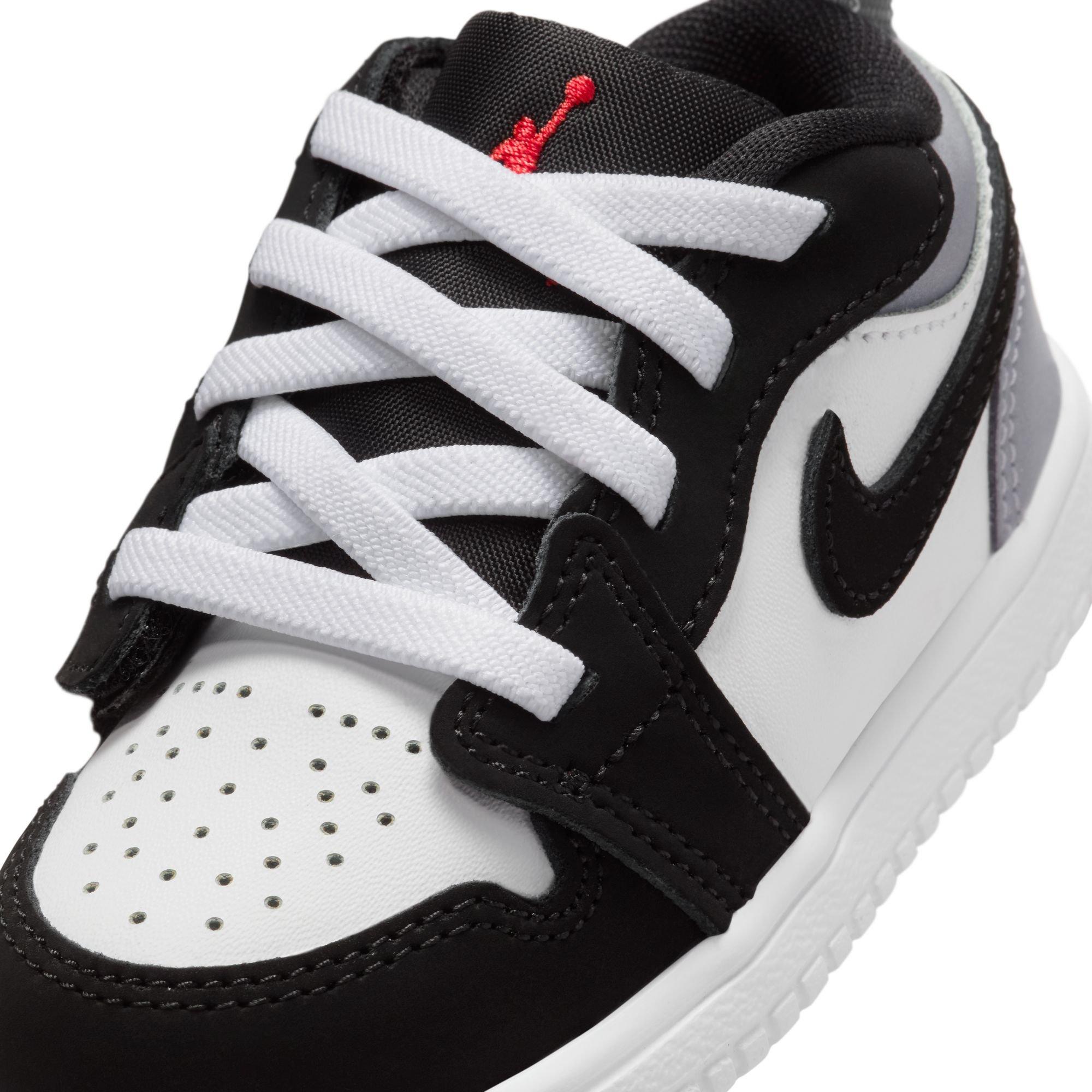 Jordan 1 Low Alt SE Toddler Boys' "White/Fire Red/Black/Matte Silver" Shoe