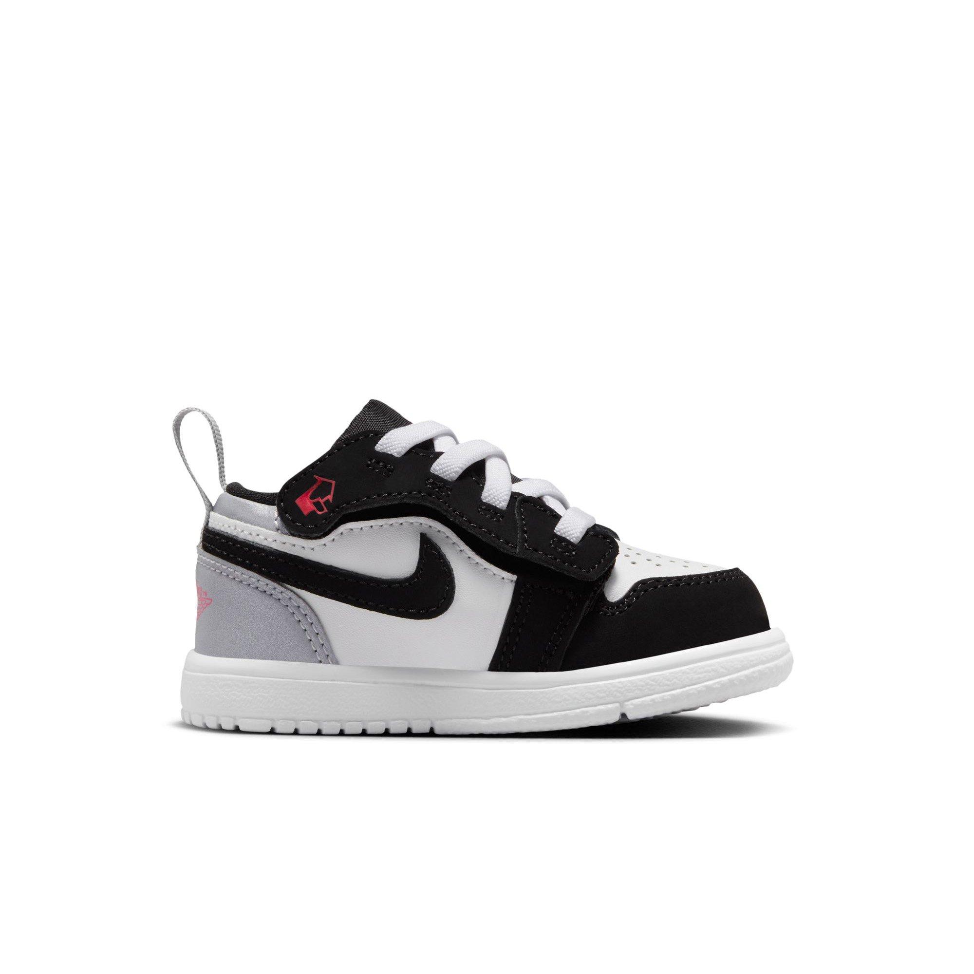Jordan 1 Low Alt SE Toddler Boys' "White/Fire Red/Black/Matte Silver" Shoe