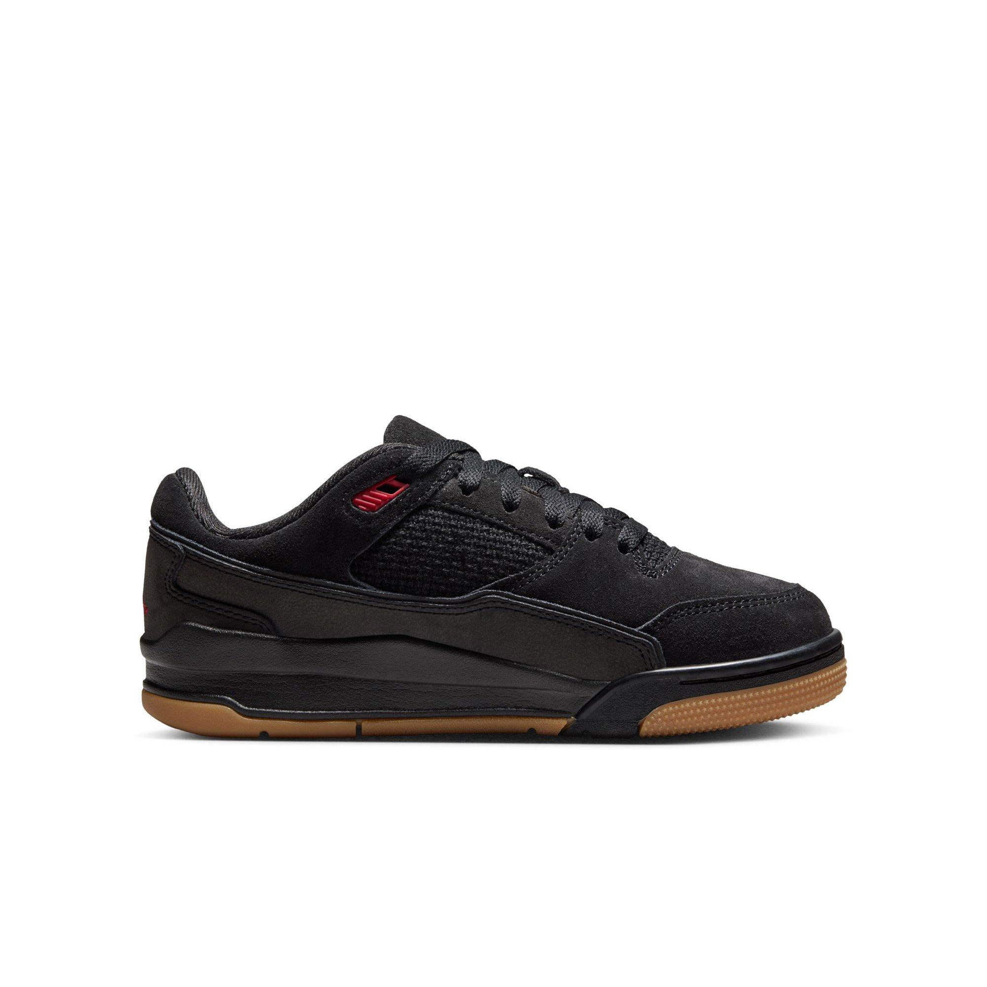 Jordan Flight Court Grade School Boys' "Black/Varsity Red/Gum Med Brown" Shoe