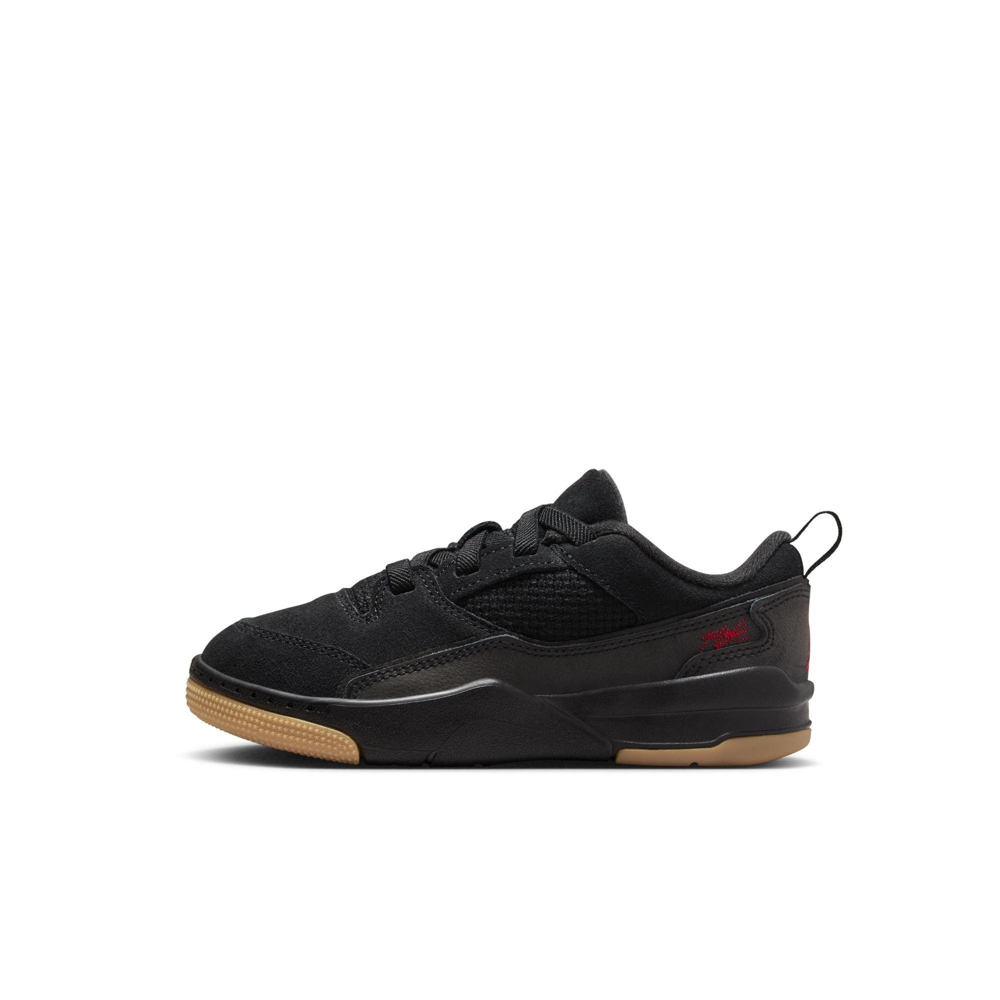 Jordan Flight Court Preschool Boys'"Black/Varsity Red/Gum Med Brown" Shoe