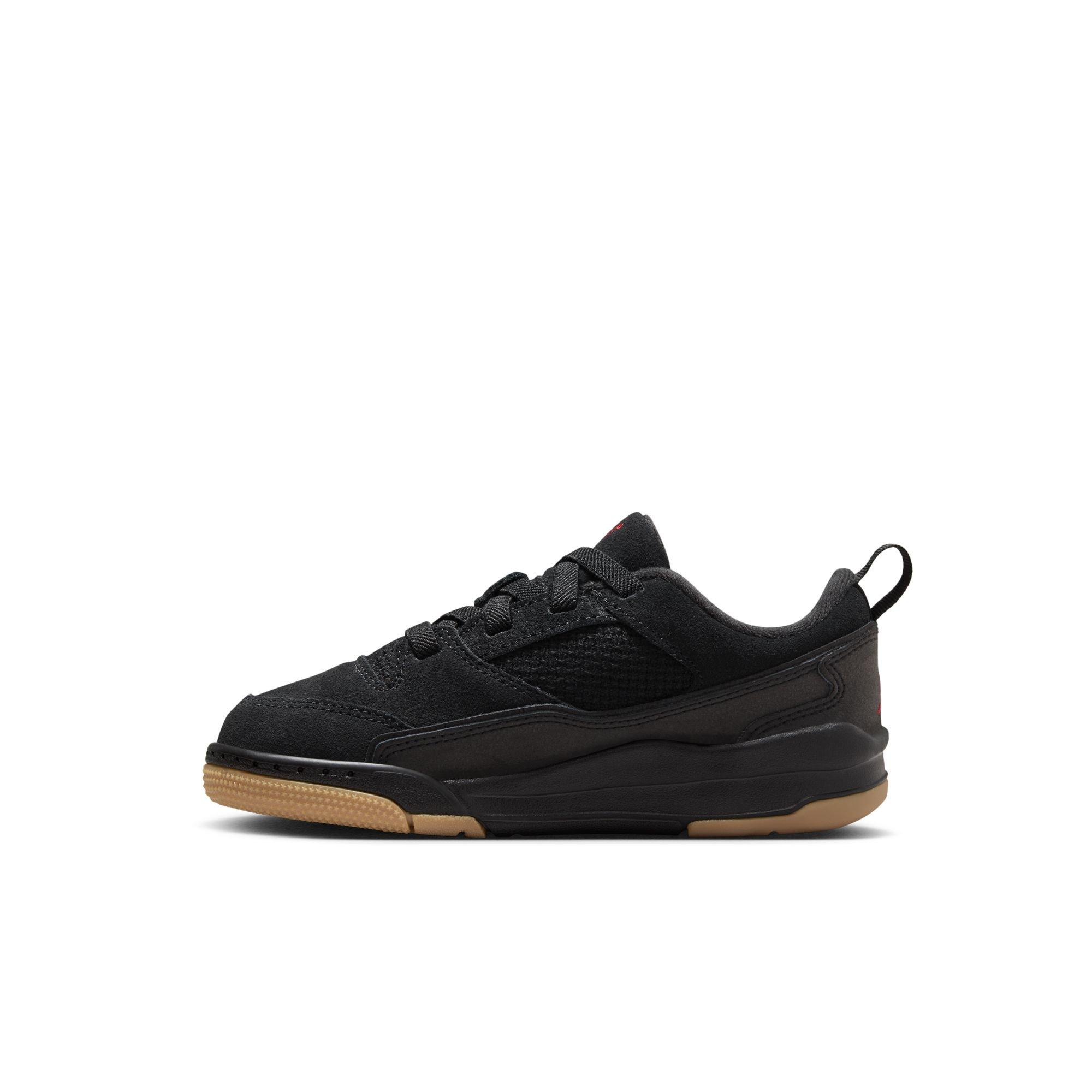 Jordan Flight Court Preschool Boys'"Black/Varsity Red/Gum Med Brown" Shoe