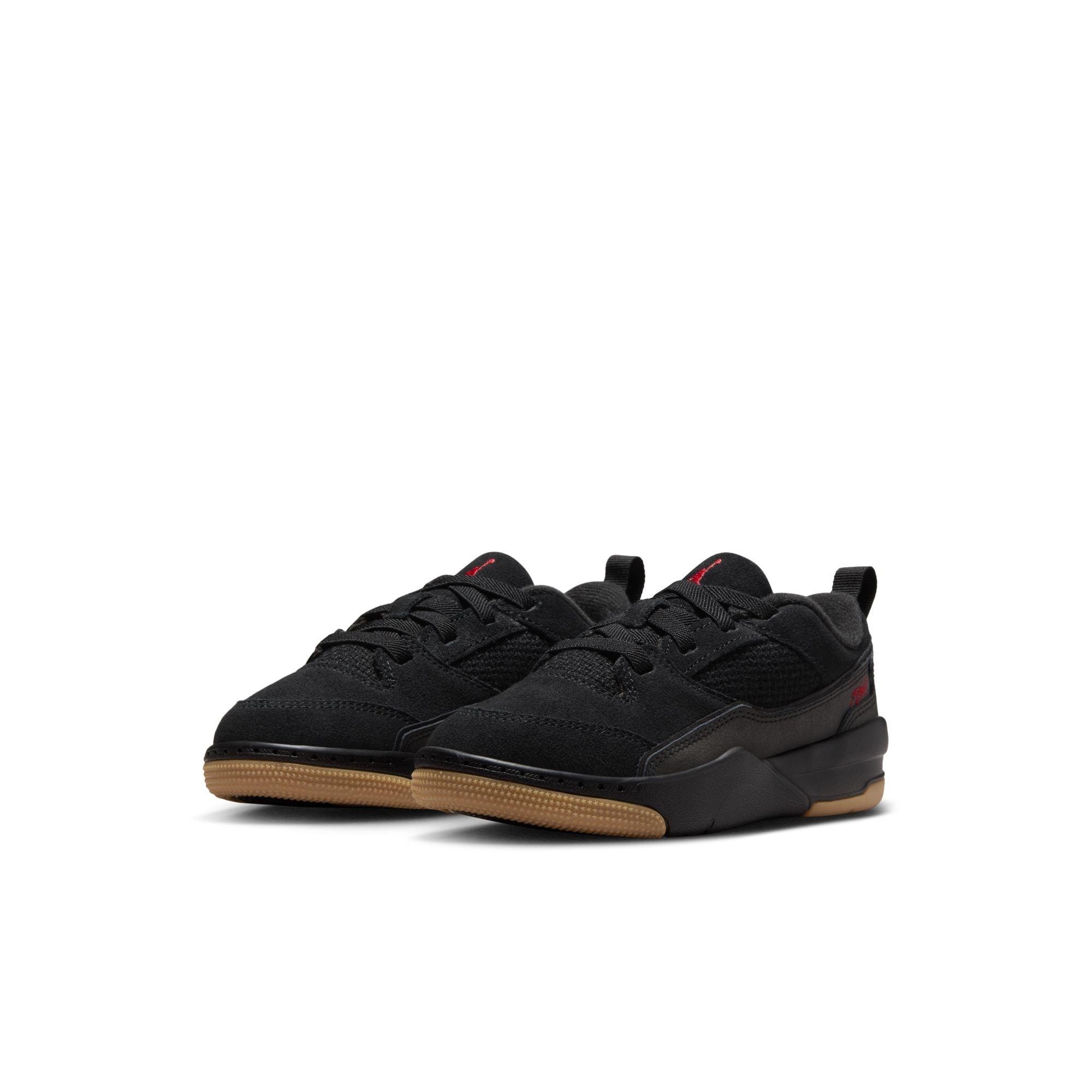 Jordan Flight Court Preschool Boys'"Black/Varsity Red/Gum Med Brown" Shoe