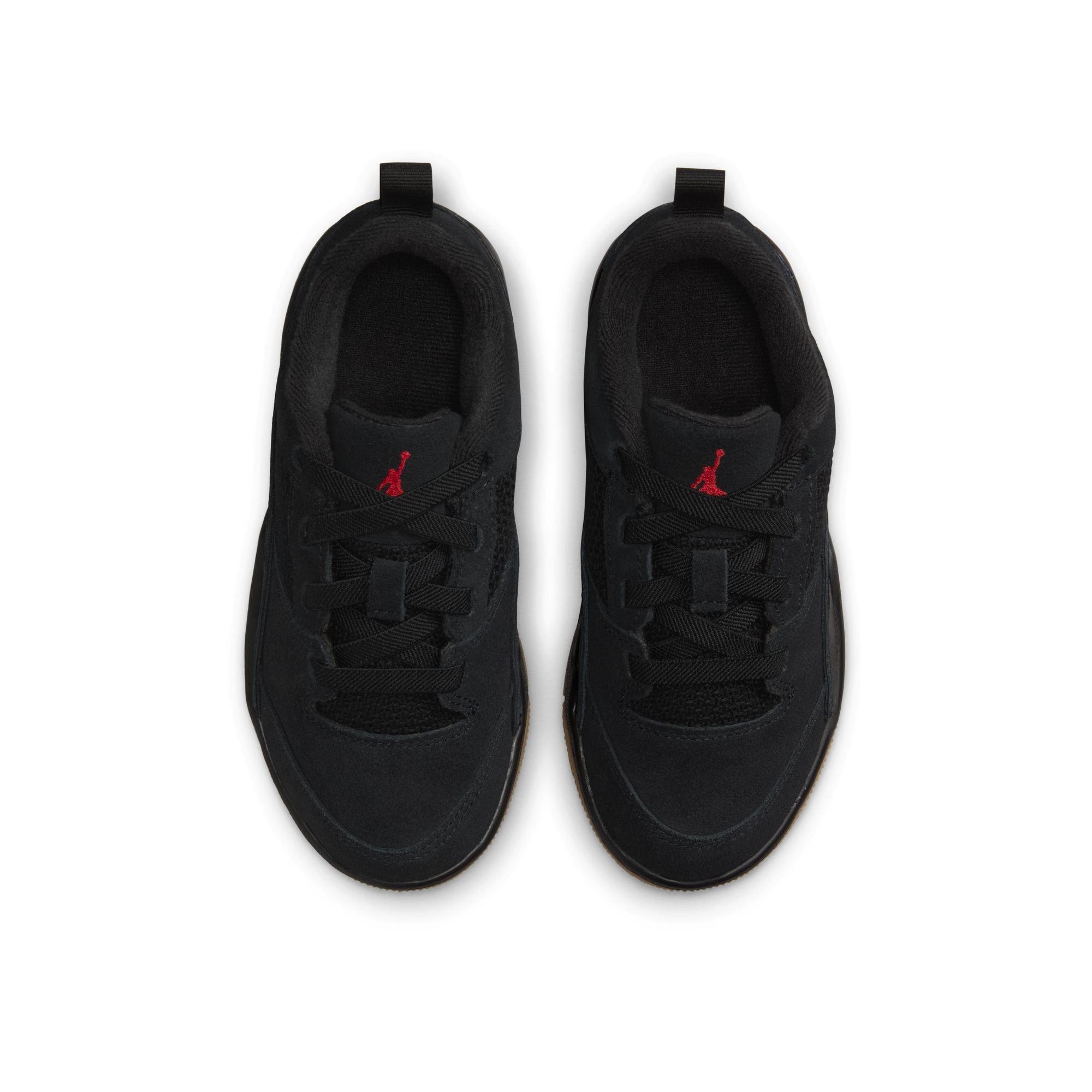 Jordan Flight Court Preschool Boys'"Black/Varsity Red/Gum Med Brown" Shoe