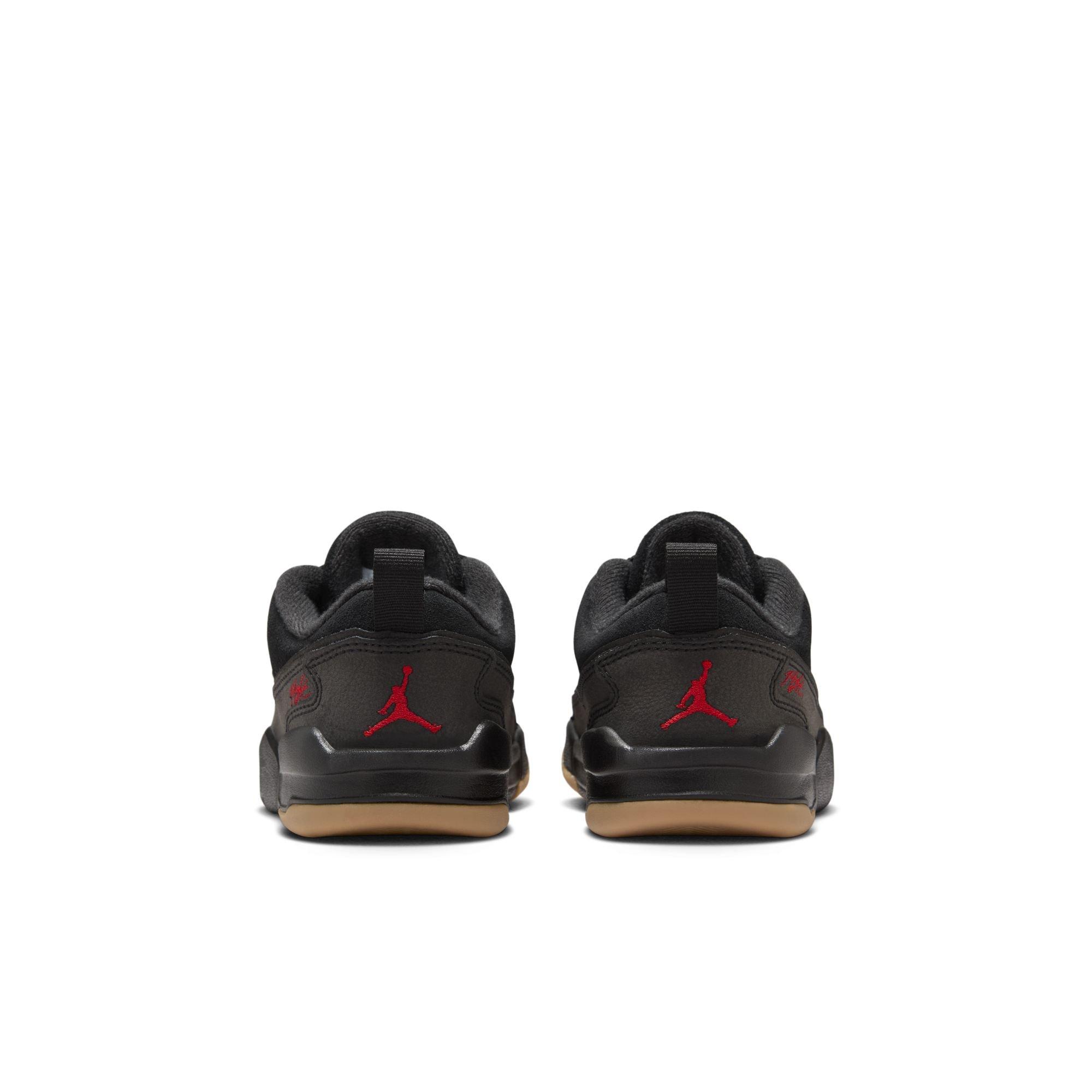 Jordan Flight Court Preschool Boys'"Black/Varsity Red/Gum Med Brown" Shoe