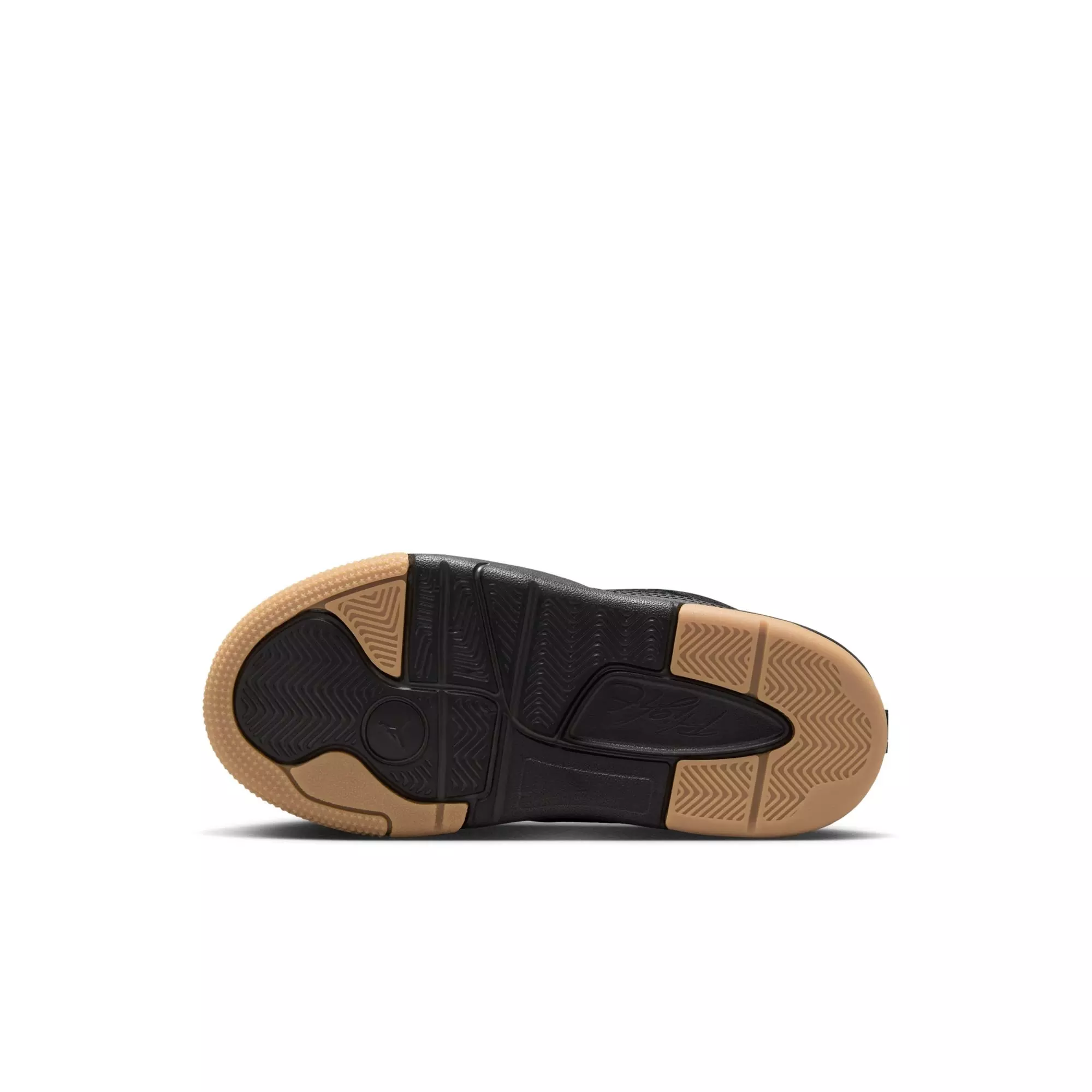 Jordan Flight Court "Black/Varsity Red/Gum Med Brown" Preschool Boys' Shoe - BLACK/GUM